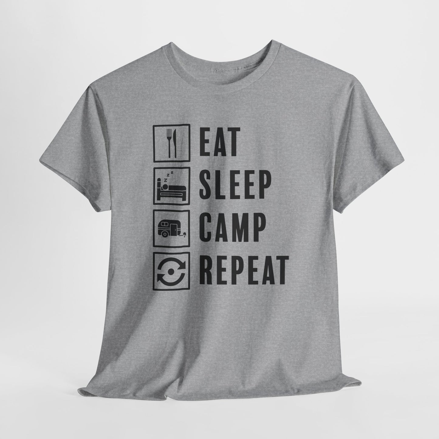 Camp Repeat T-Shirt For Adventure T Shirt For Fun Traveling TShirt