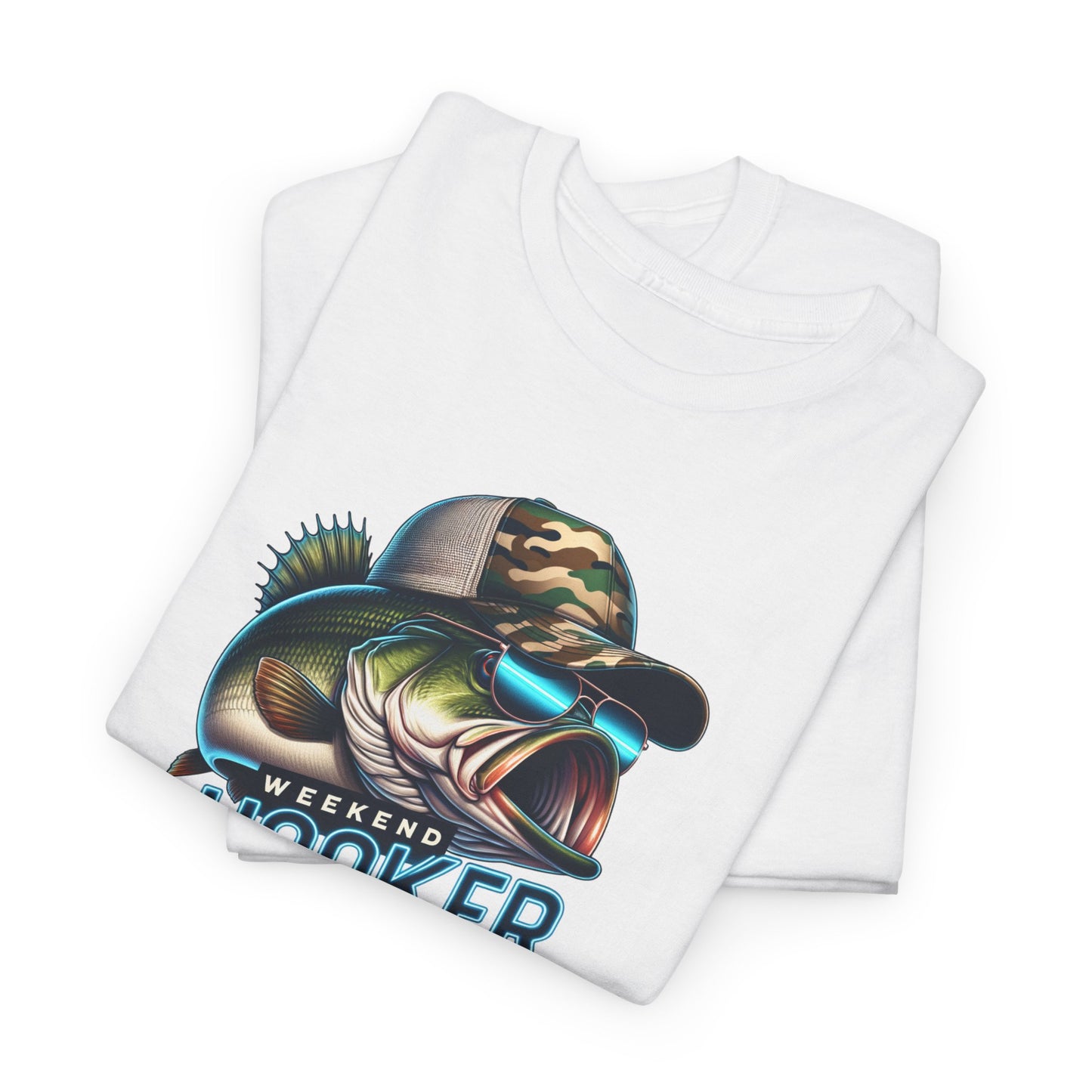 Punny Fishing T-Shirt For Bass Fisherman T Shirt For Weekend Hooker TShirt