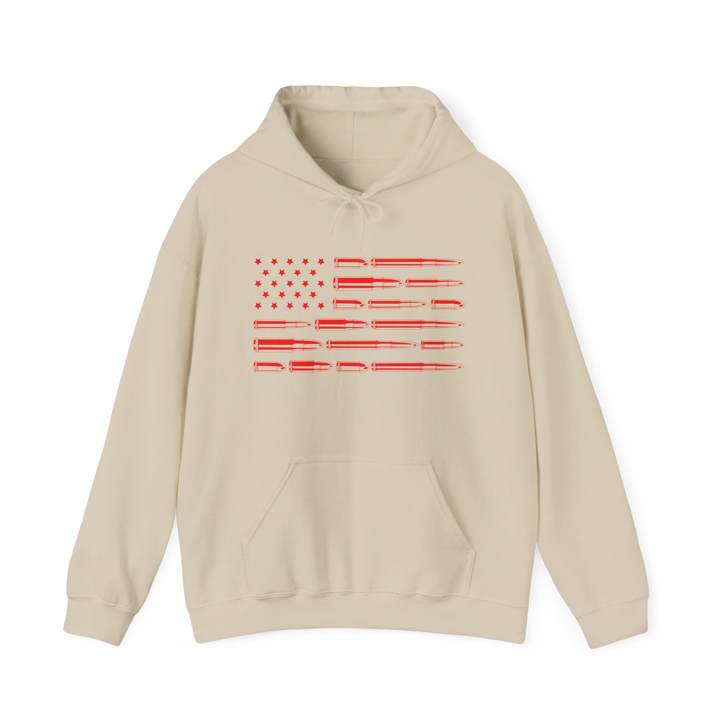 Bullet Flag Hooded Sweatshirt For Patriotic 2A Hoodie