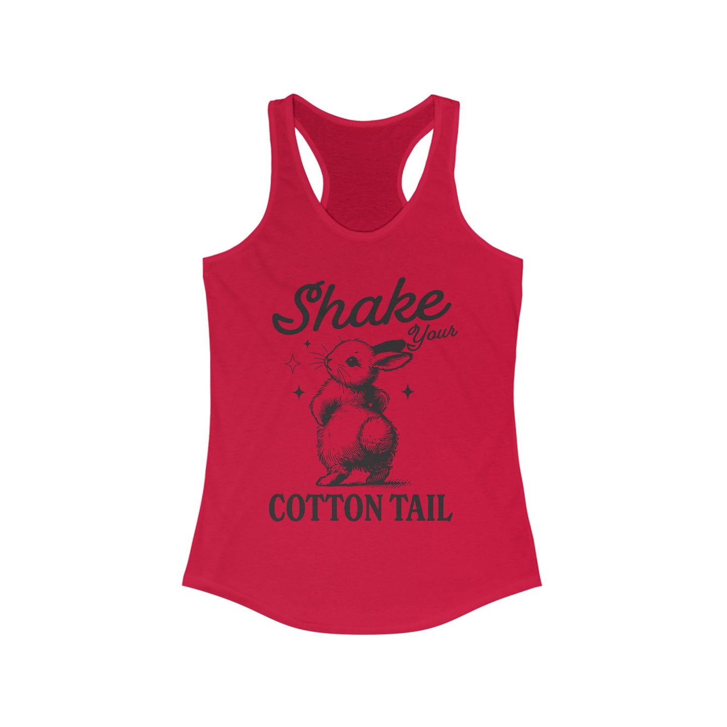 Shake Your Cotton Tail Bunny Tank Top - Cute Easter Graphic Tank