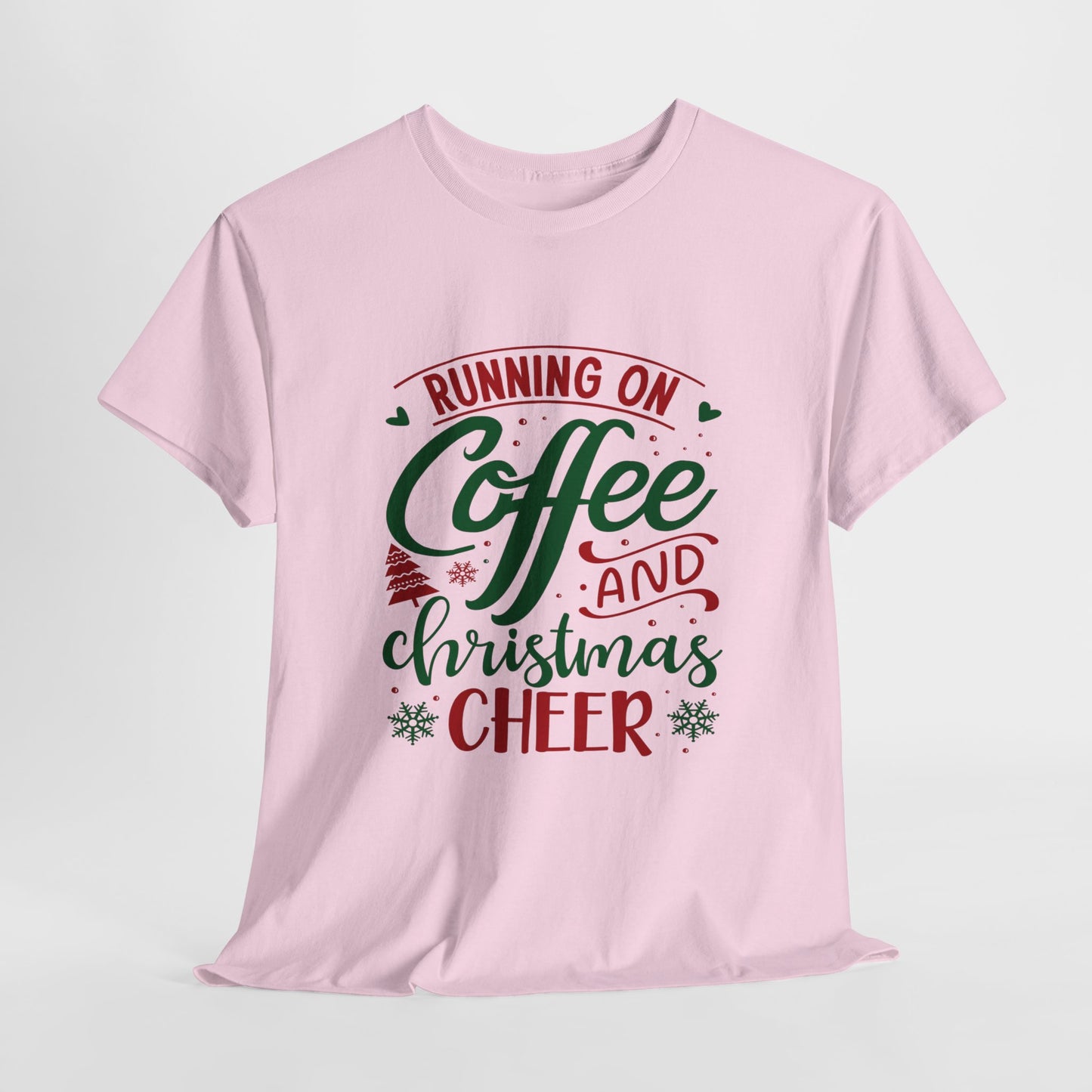 Christmas Cheer T-Shirt For Holiday Coffee TShirt For Festive Party T Shirt For Winter Vibes Gift