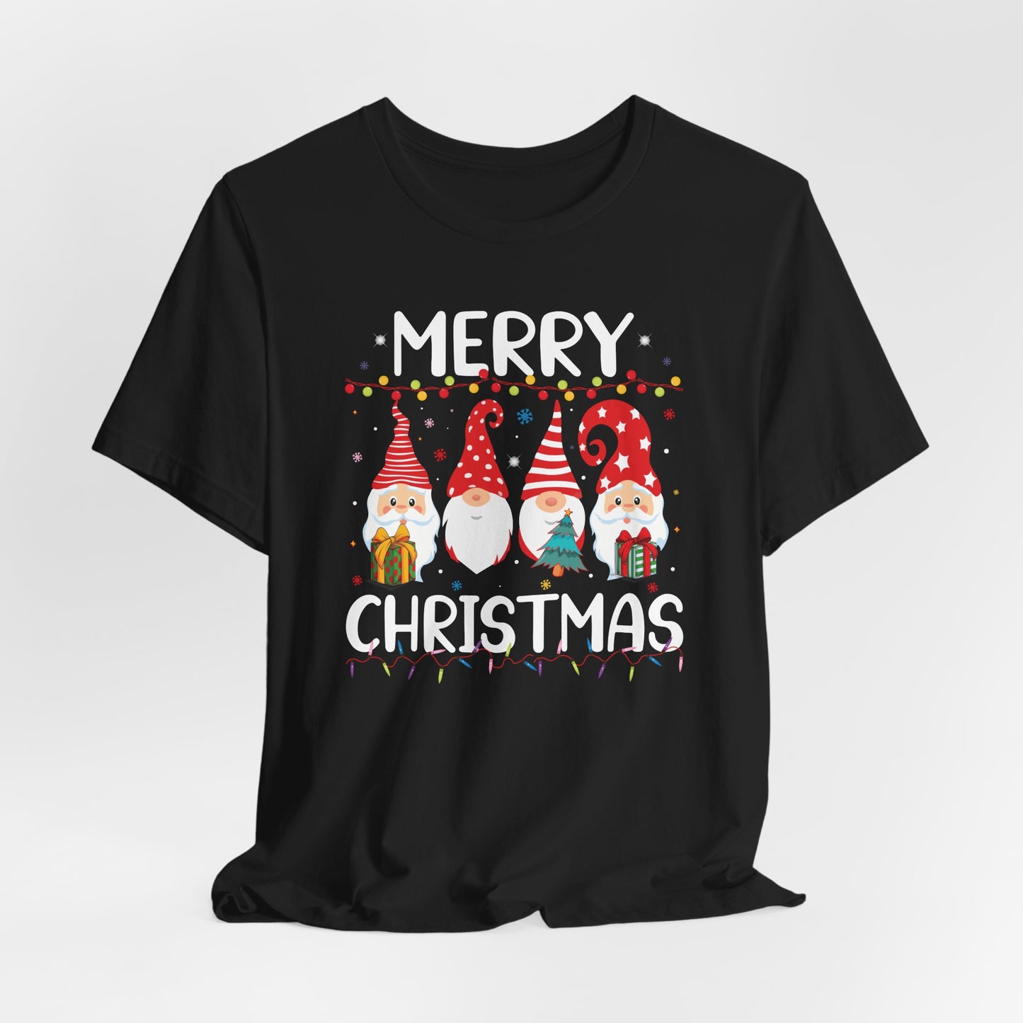 Holiday Gnome T-Shirt For Merry Christmas T Shirt For Xmas Lights TShirt