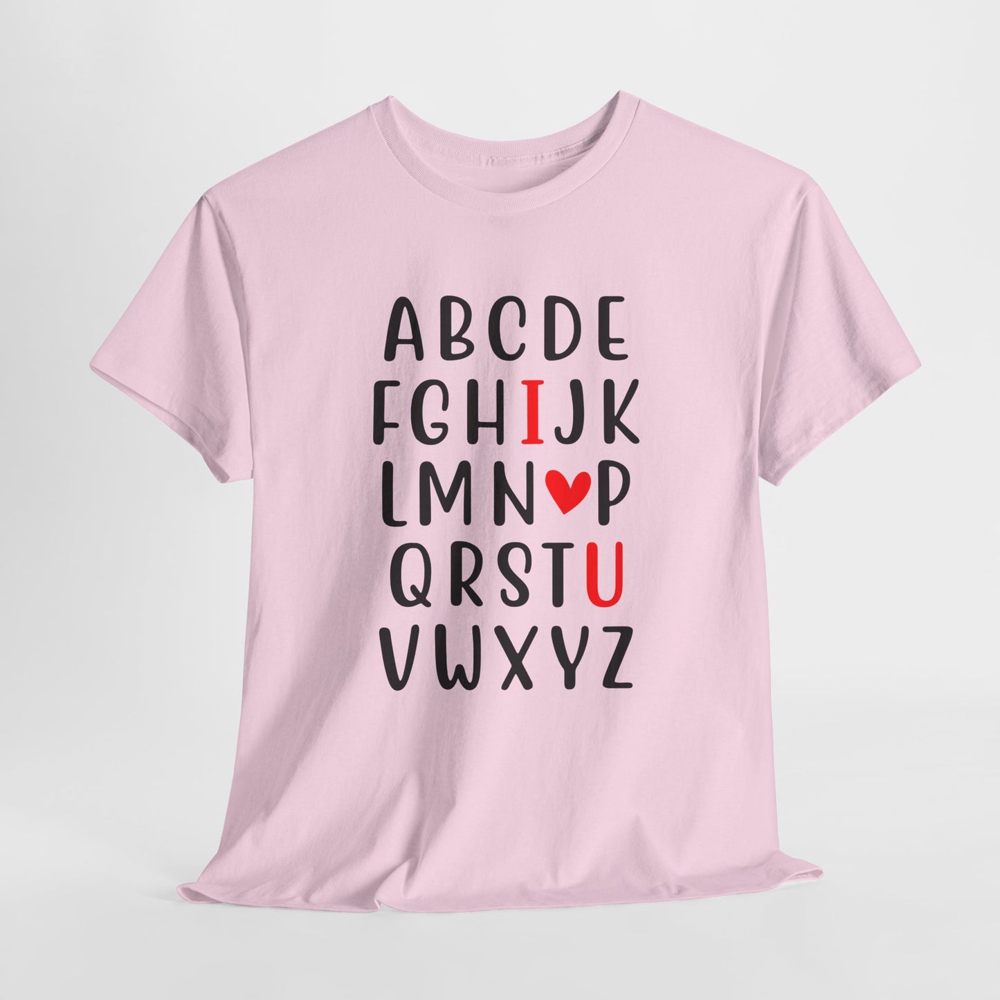 Alphabet Love T-Shirt For Valentine's Day T Shirt For Romance TShirt