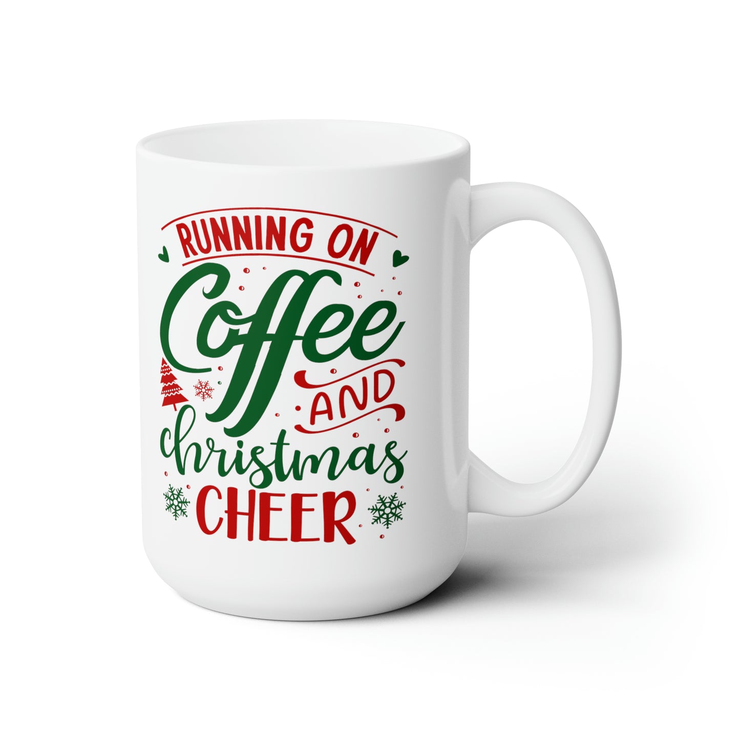 Coffee And Christmas Cheer Hot Beverage Mug Cocoa Cup