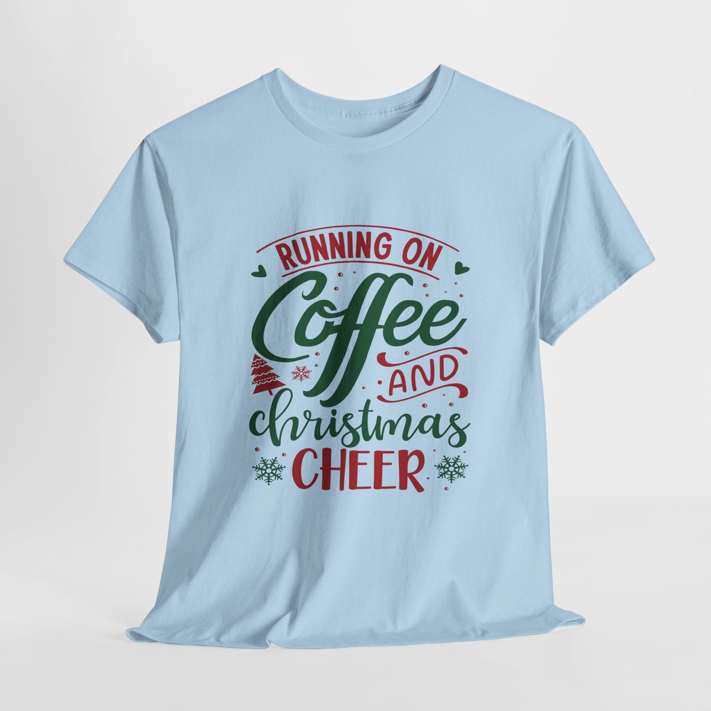 Christmas Cheer T-Shirt For Holiday Coffee TShirt For Festive Party T Shirt For Winter Vibes Gift