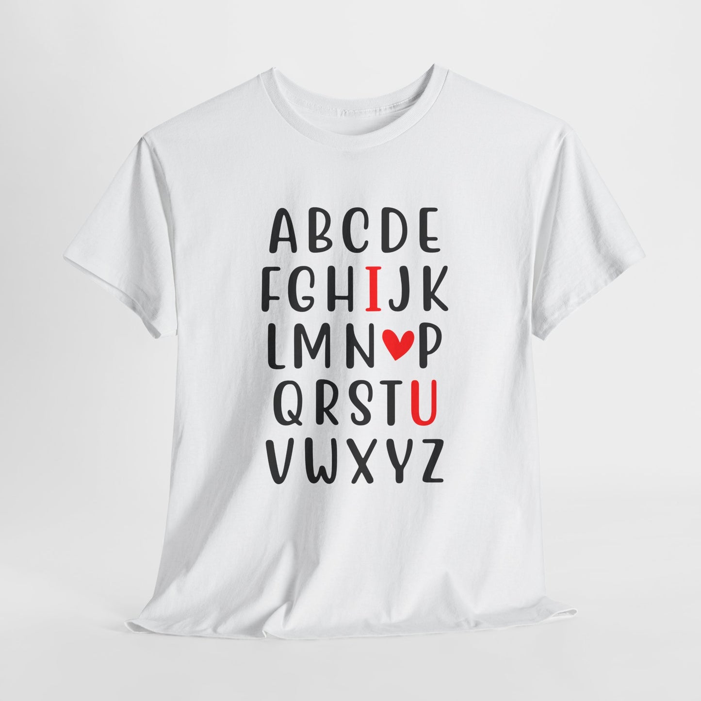 Alphabet Love T-Shirt For Valentine's Day T Shirt For Romance TShirt