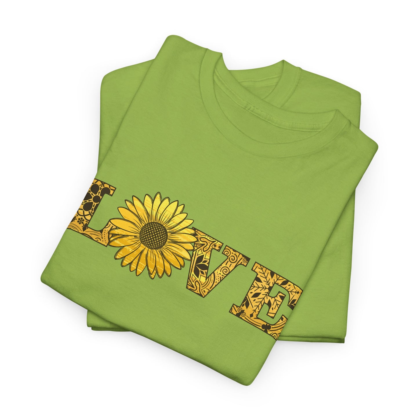 Sunflower T-Shirt For Woman TShirt With Love Graphic T Shirt With Floral Pattern Shirt With Fall Flower TShirt For Garden T Shirt Women's Fall Shirt