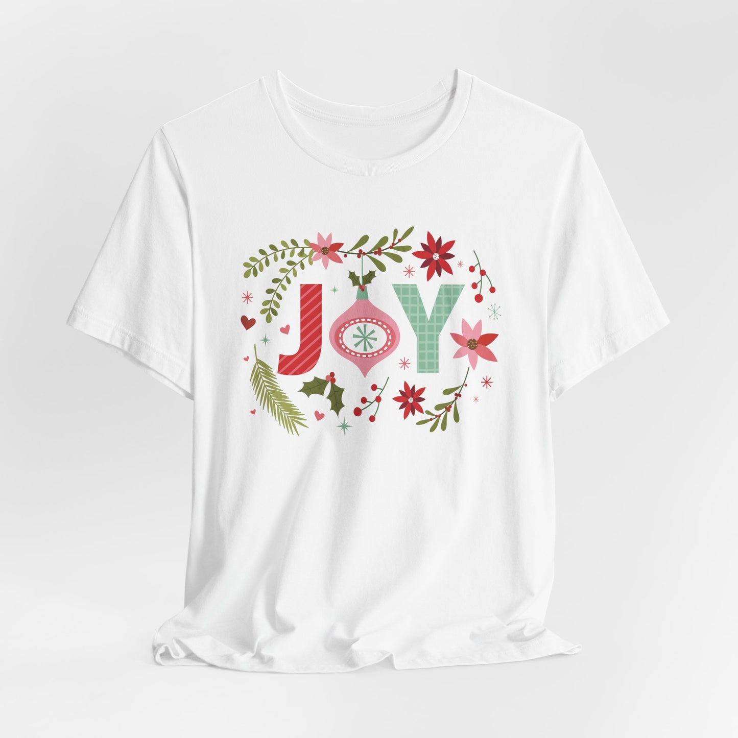 Joy T-Shirt For Christmas T Shirt For Holiday Cheer TShirt For Gift For Her