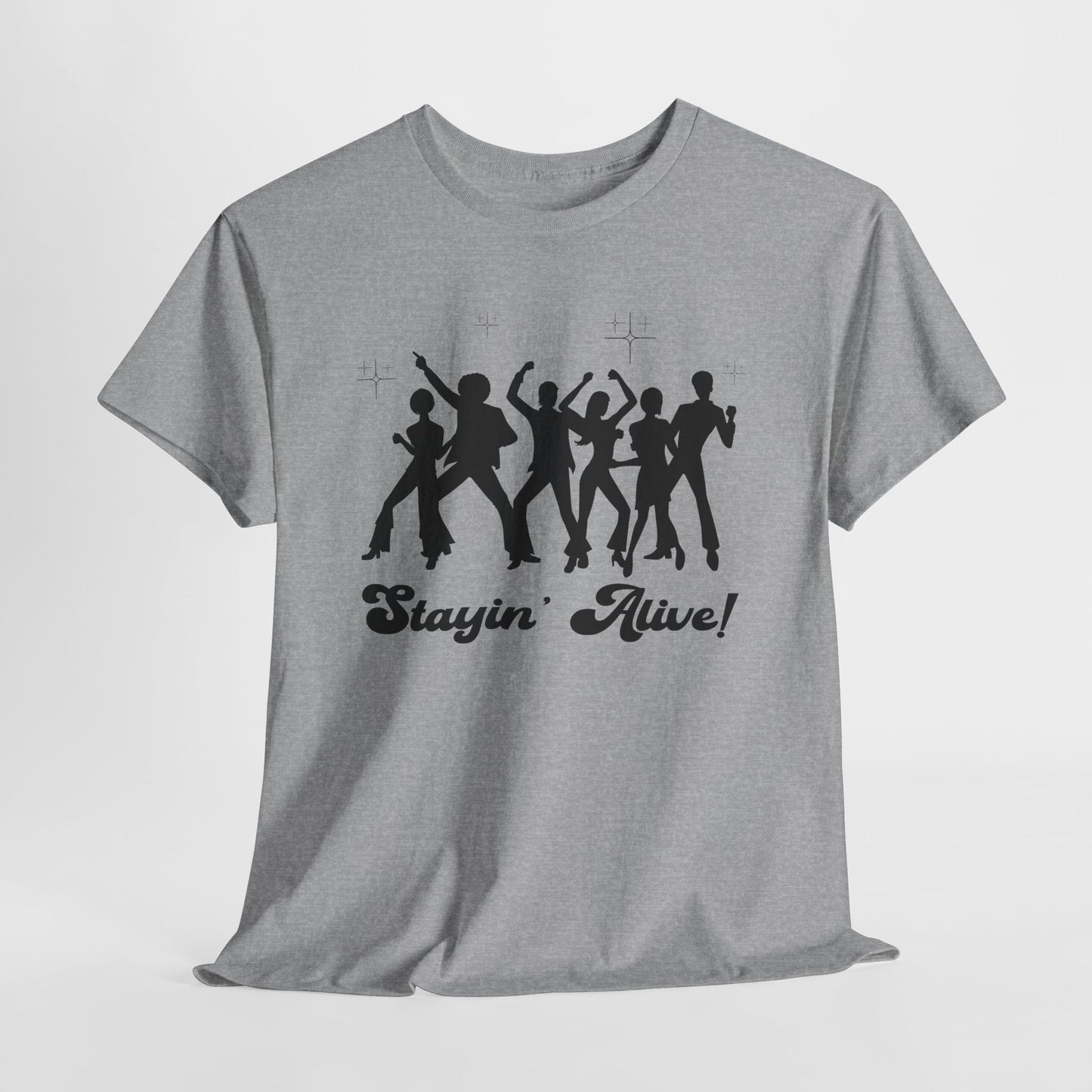 Stayin' Alive T-Shirt For Disco TShirt For Seventies Era T Shirt Retro T-Shirt For Disco Costume Shirt Groovy TShirt For 70s Music T Shirt For 1970s Tee