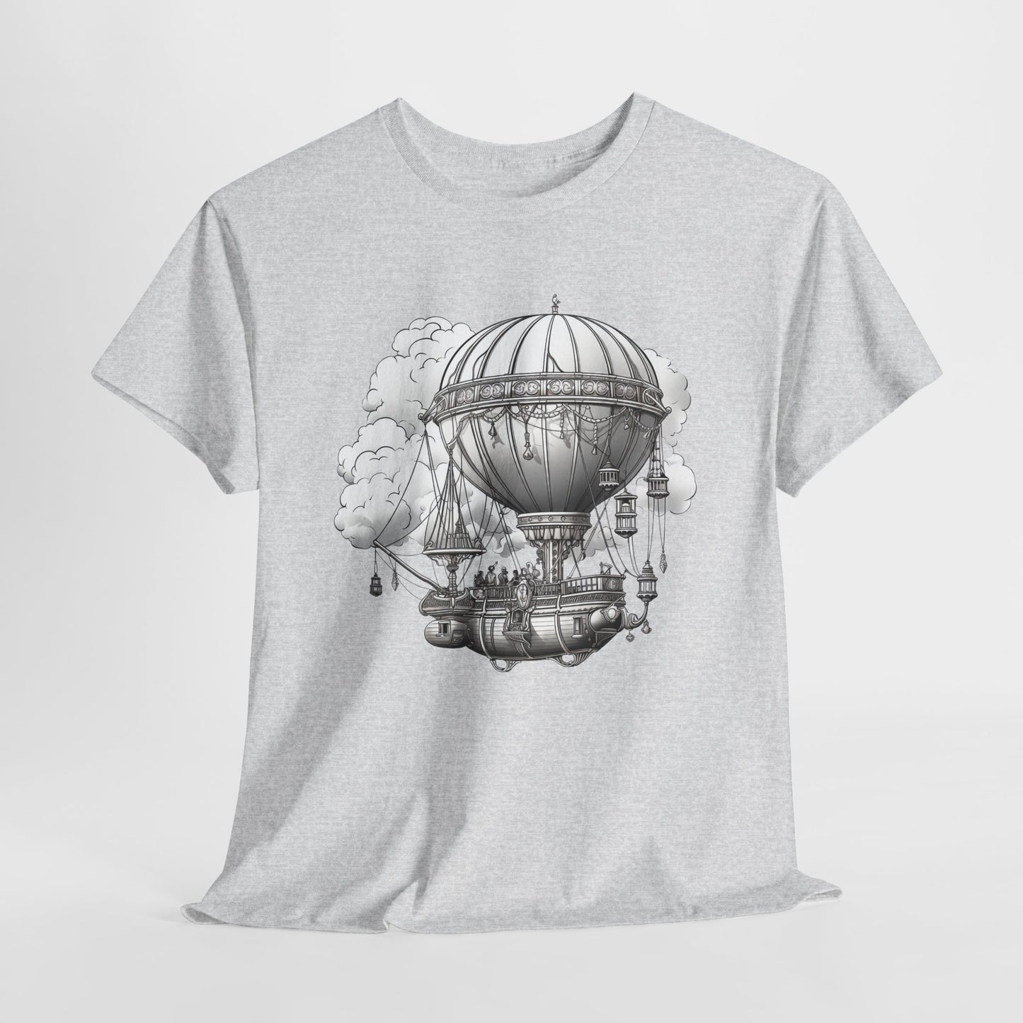 Retro Airship T-Shirt For Steampunk Style T Shirt For Victorian Era TShirt