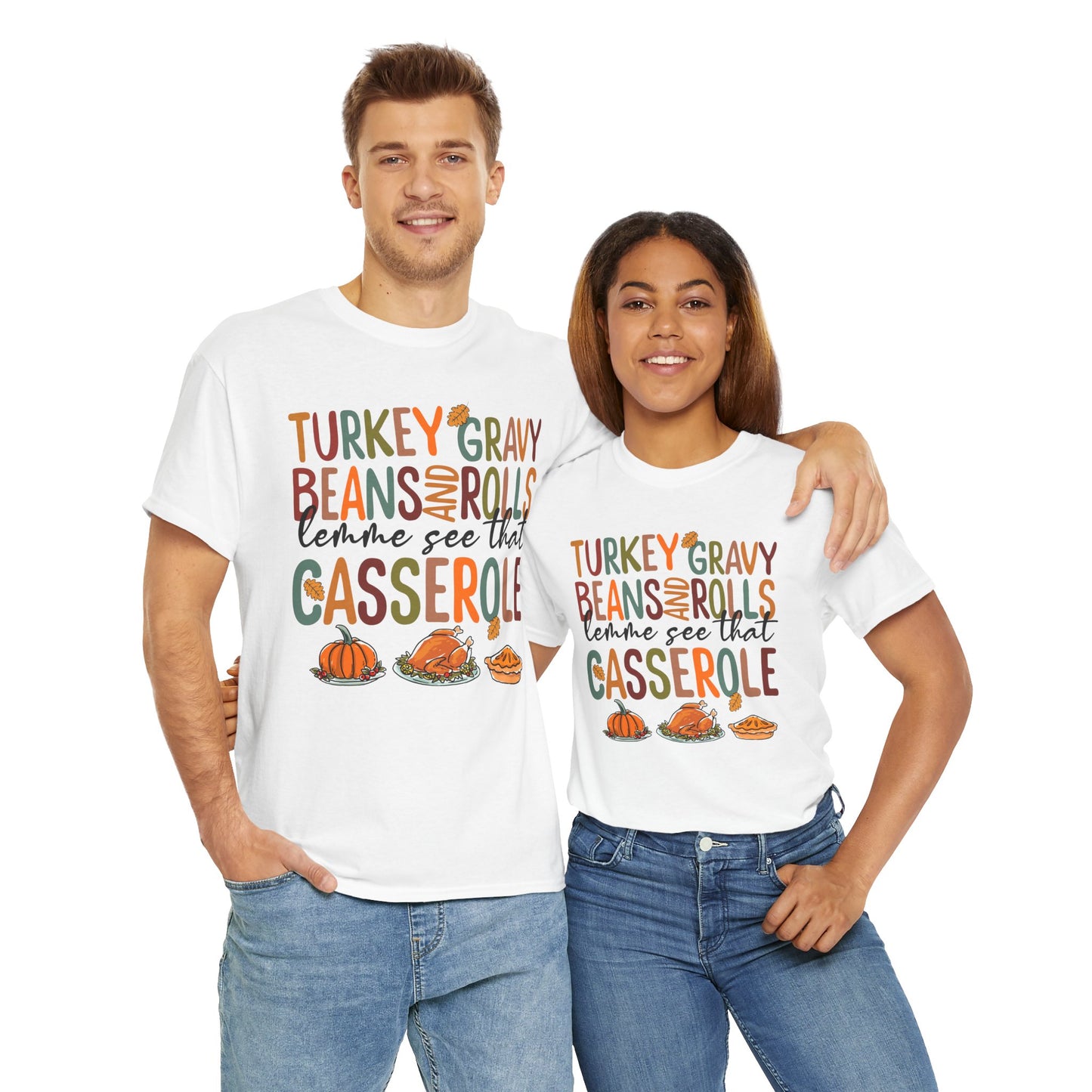 Turkey Gravy Rolls Casserole Thanksgiving T-Shirt