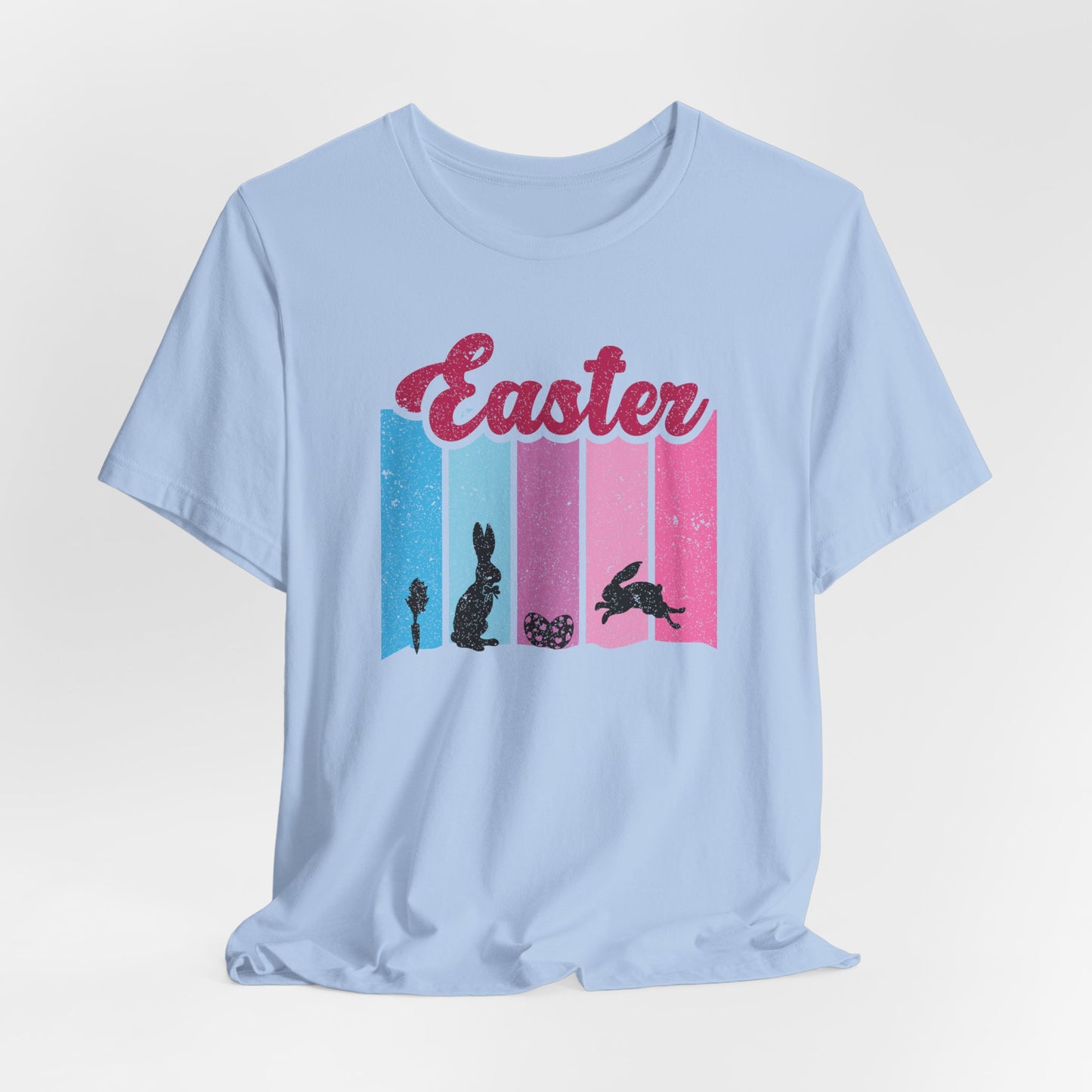 Bunny Scene T-Shirt For Easter Vibes T Shirt For Christian Holiday TShirt