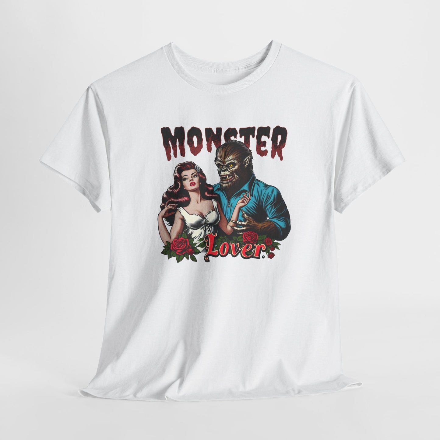 Monster Lover T-Shirt For Wolfman TShirt For Damsel In Distress T Shirt For Halloween Costume