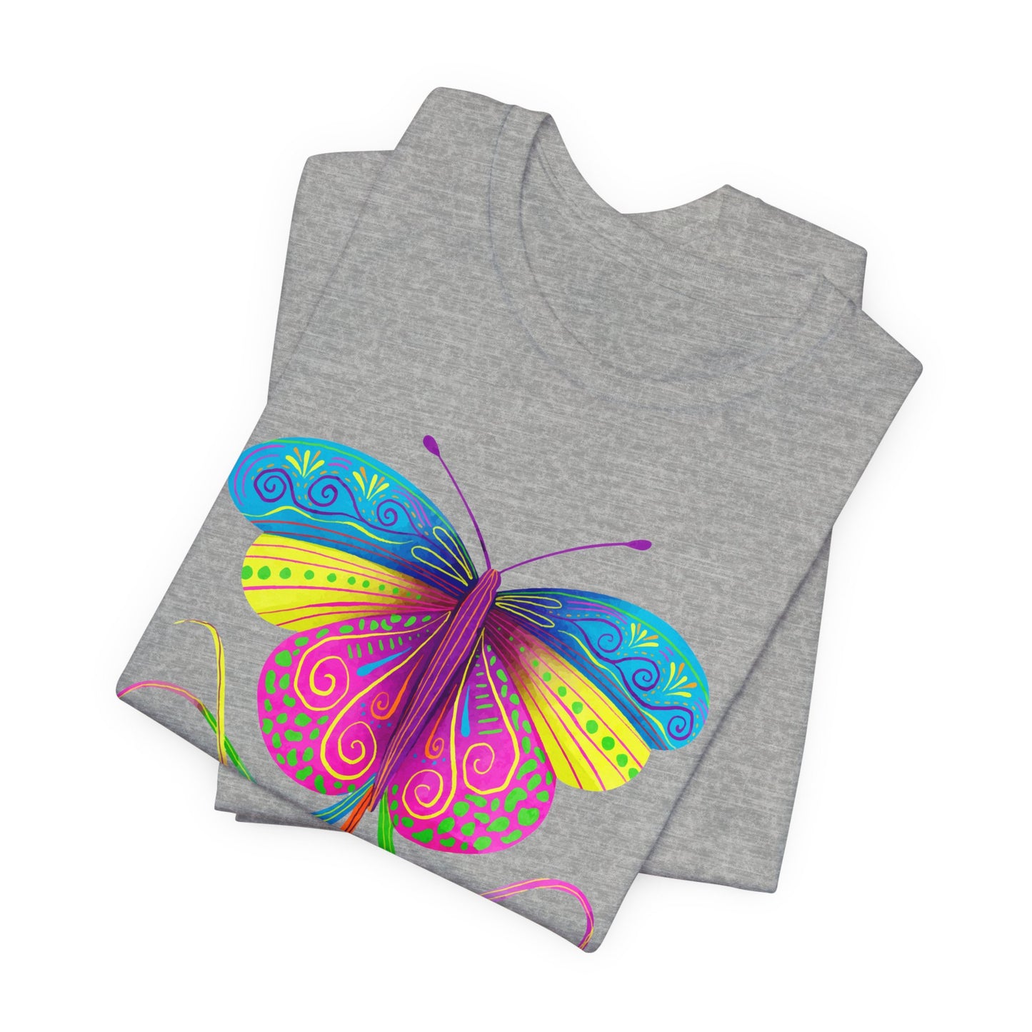 Butterfly T-Shirt For Mexican Folk Art T Shirt For Cinco de Mayo Watercolor TShirt