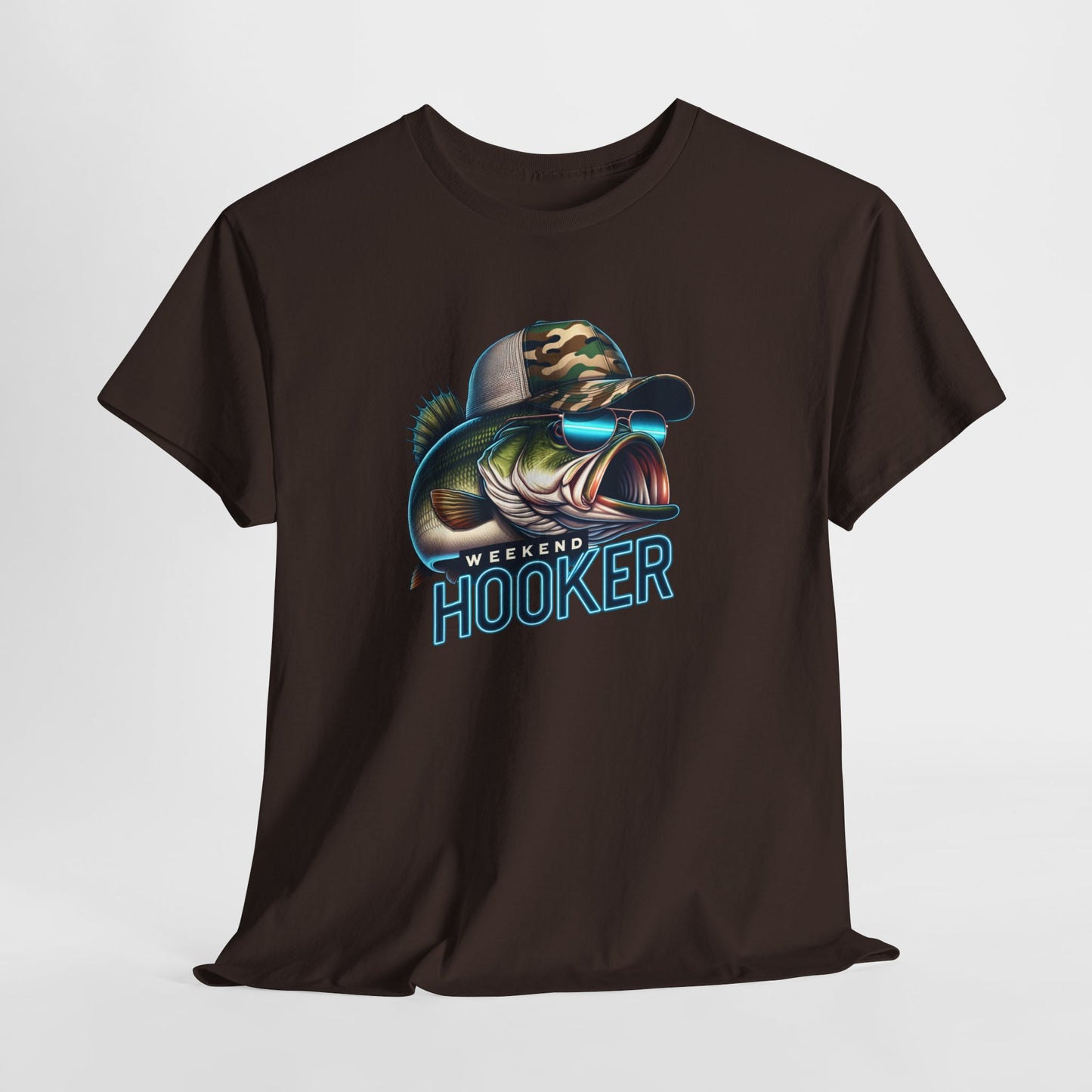 Punny Fishing T-Shirt For Bass Fisherman T Shirt For Weekend Hooker TShirt