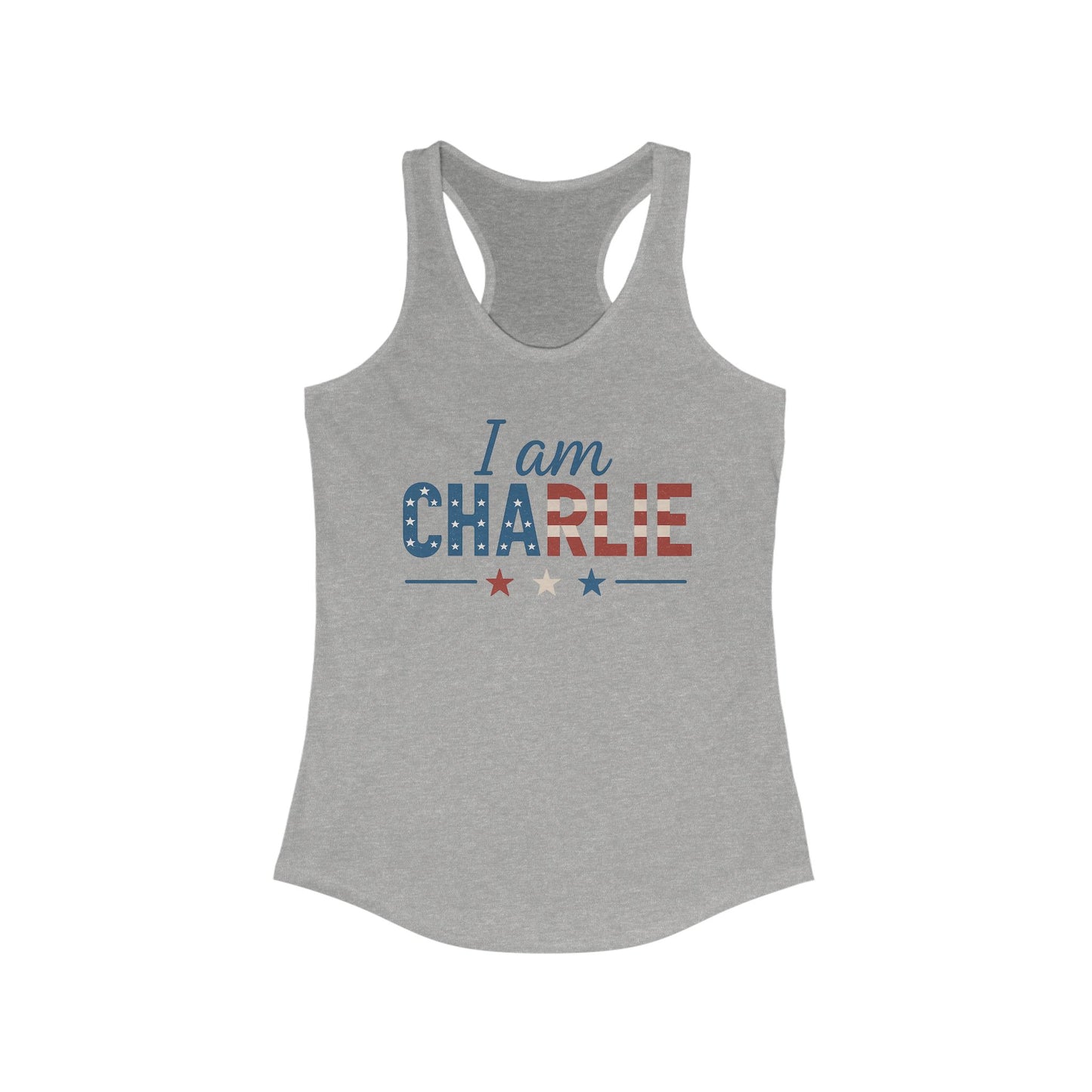 I Am Charlie Tank Top - Patriotic Charlie Kirk Tank