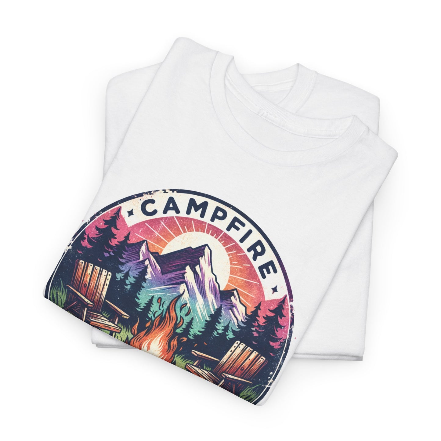 Campfire Social Club T-Shirt For Camping T Shirt For Outdoorsy Fire TShirt