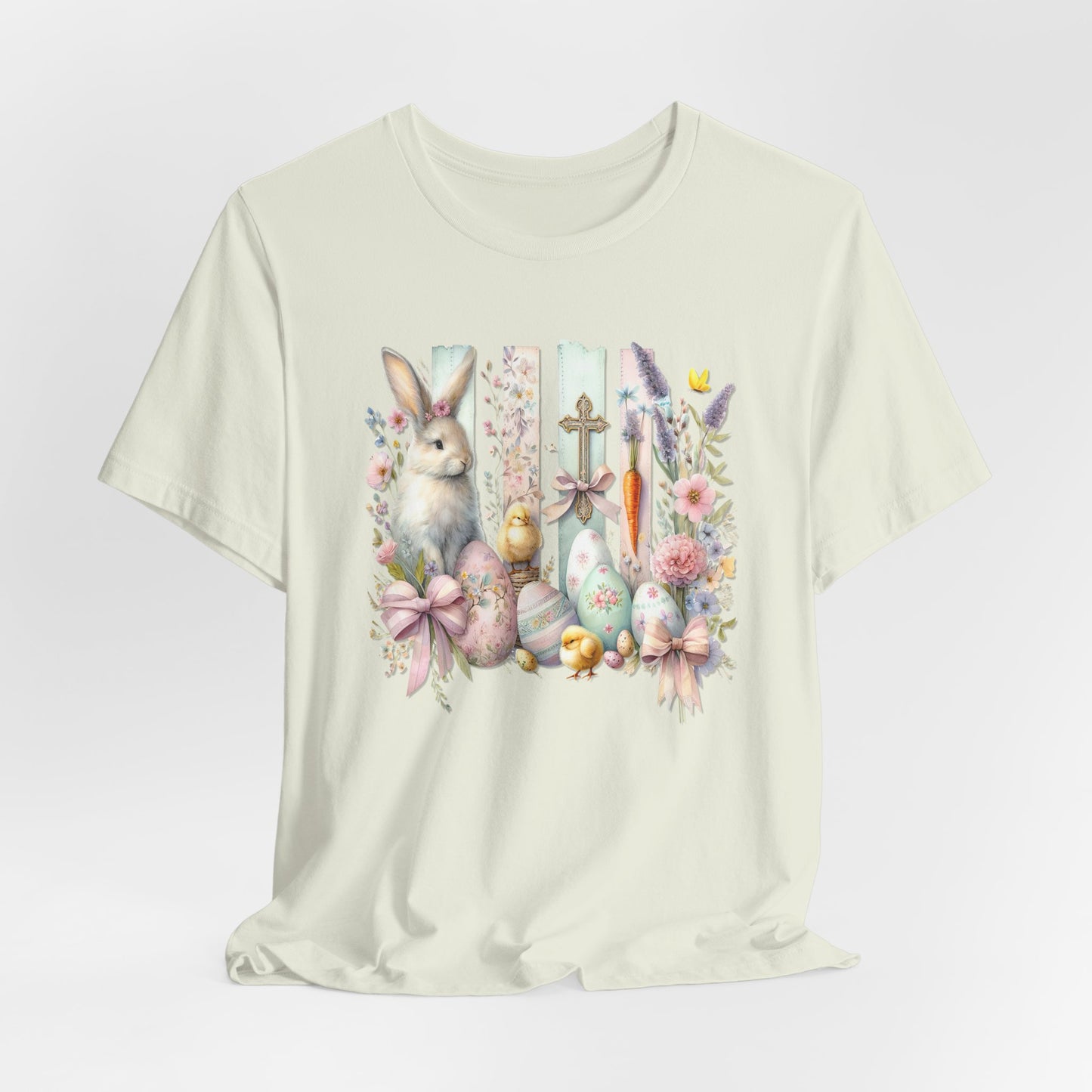 Easter Bunny Collage Tee - Festive Spring Vibes Graphic T-Shirt