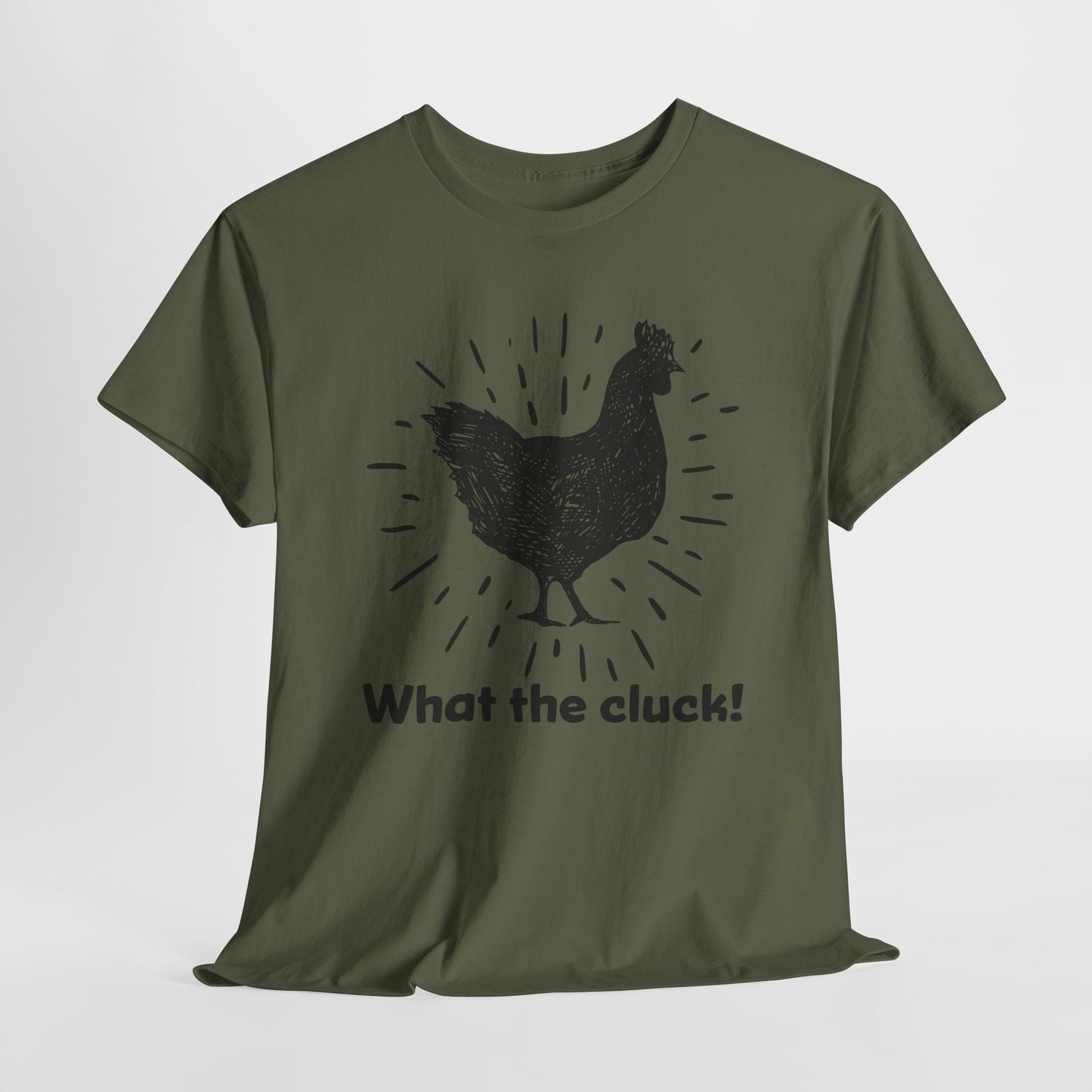 Funny Chicken T-Shirt For What The Cluck TShirt For Hen T Shirt For Farm Girl Shirt For Women T-Shirt For Chicken Owner Tee For Fun Chicken Gift