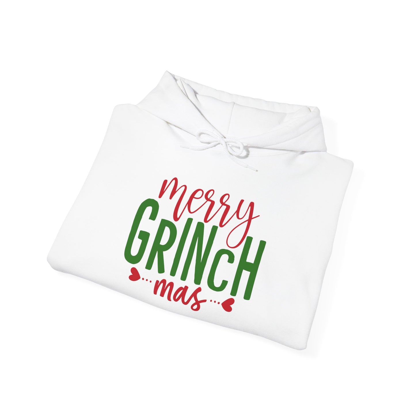 Merry Grinchmas Hooded Sweatshirt For Christmas Hoodie For Festive Outerwear