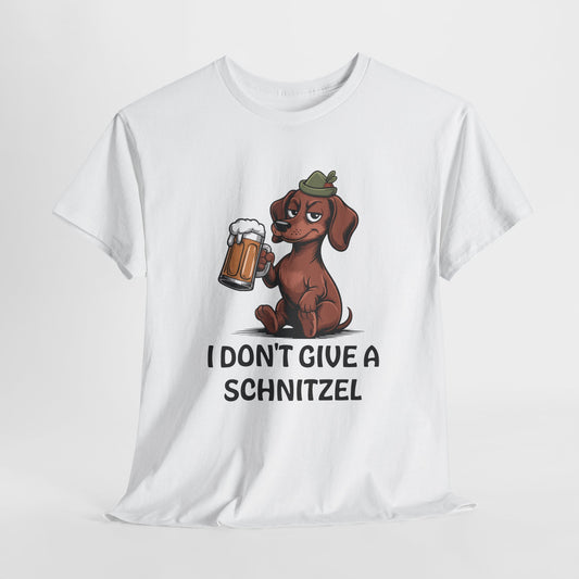 I Don't Give a Schnitzel Funny Dog T-Shirt