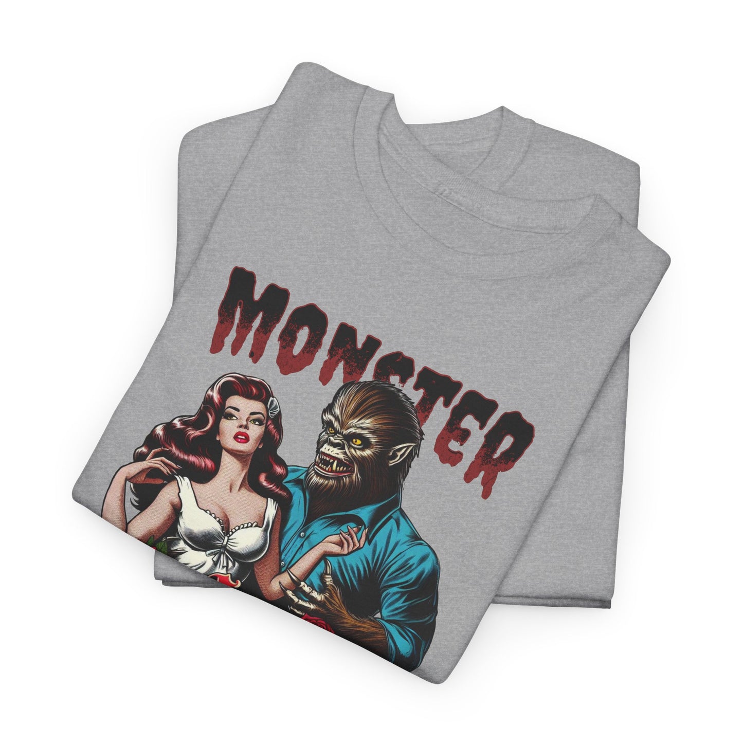 Monster Lover T-Shirt For Wolfman TShirt For Damsel In Distress T Shirt For Halloween Costume