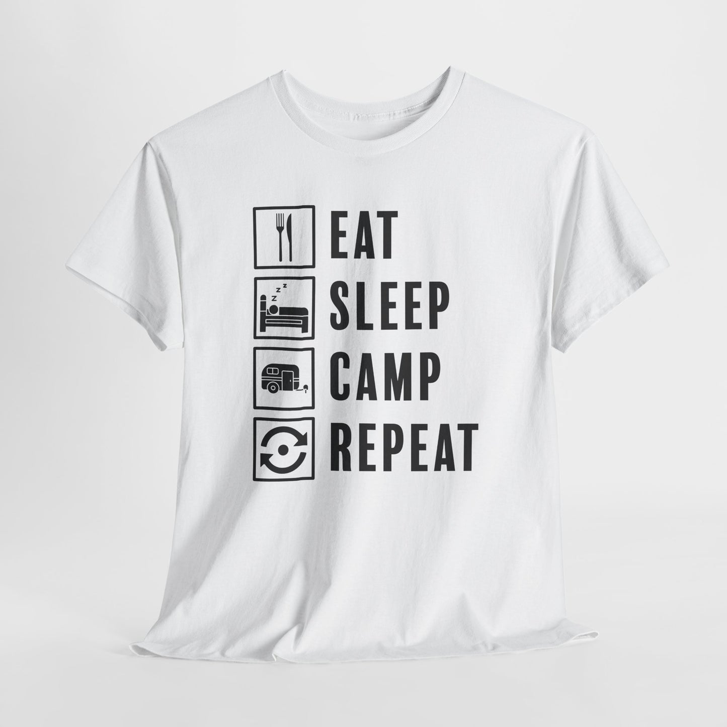 Camp Repeat T-Shirt For Adventure T Shirt For Fun Traveling TShirt