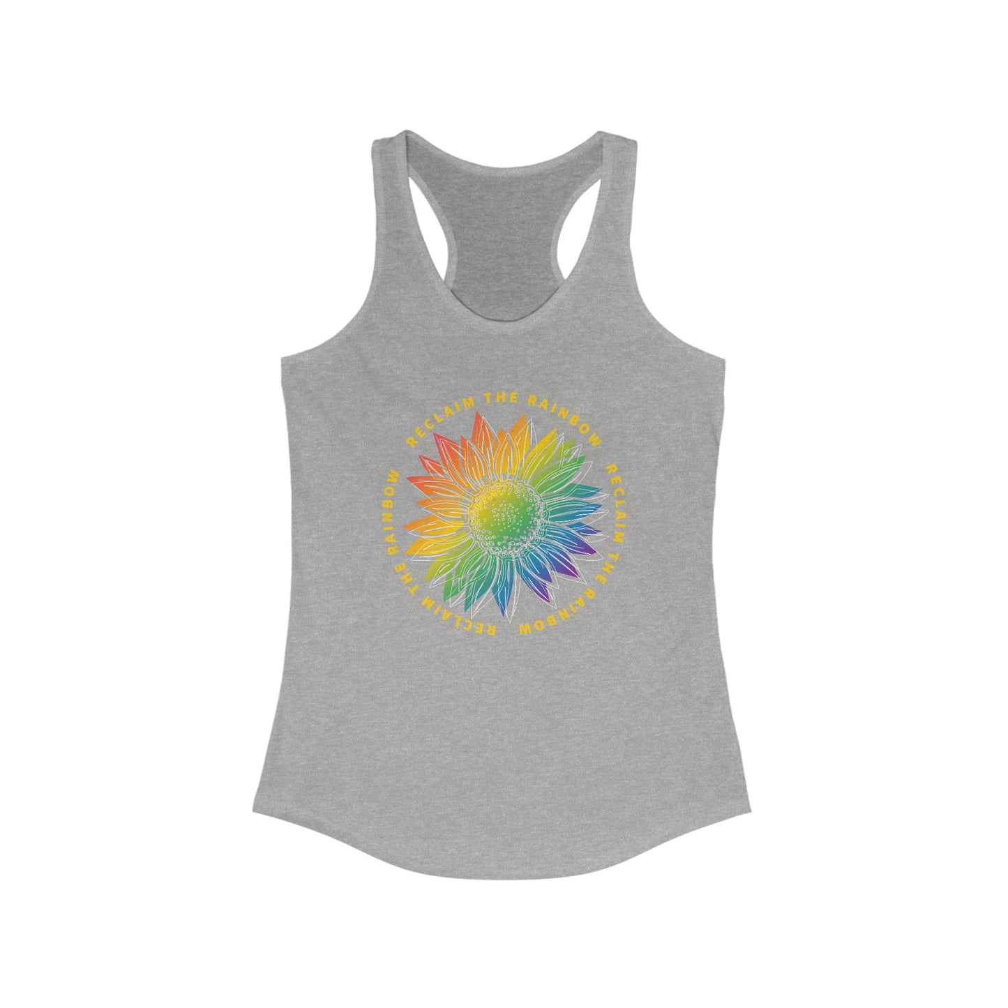 Reclaim The Rainbow Tank Top For Sunflower Shirt For Spiritual Tank For Genesis 9:17 Tank Top For Christian Shirts