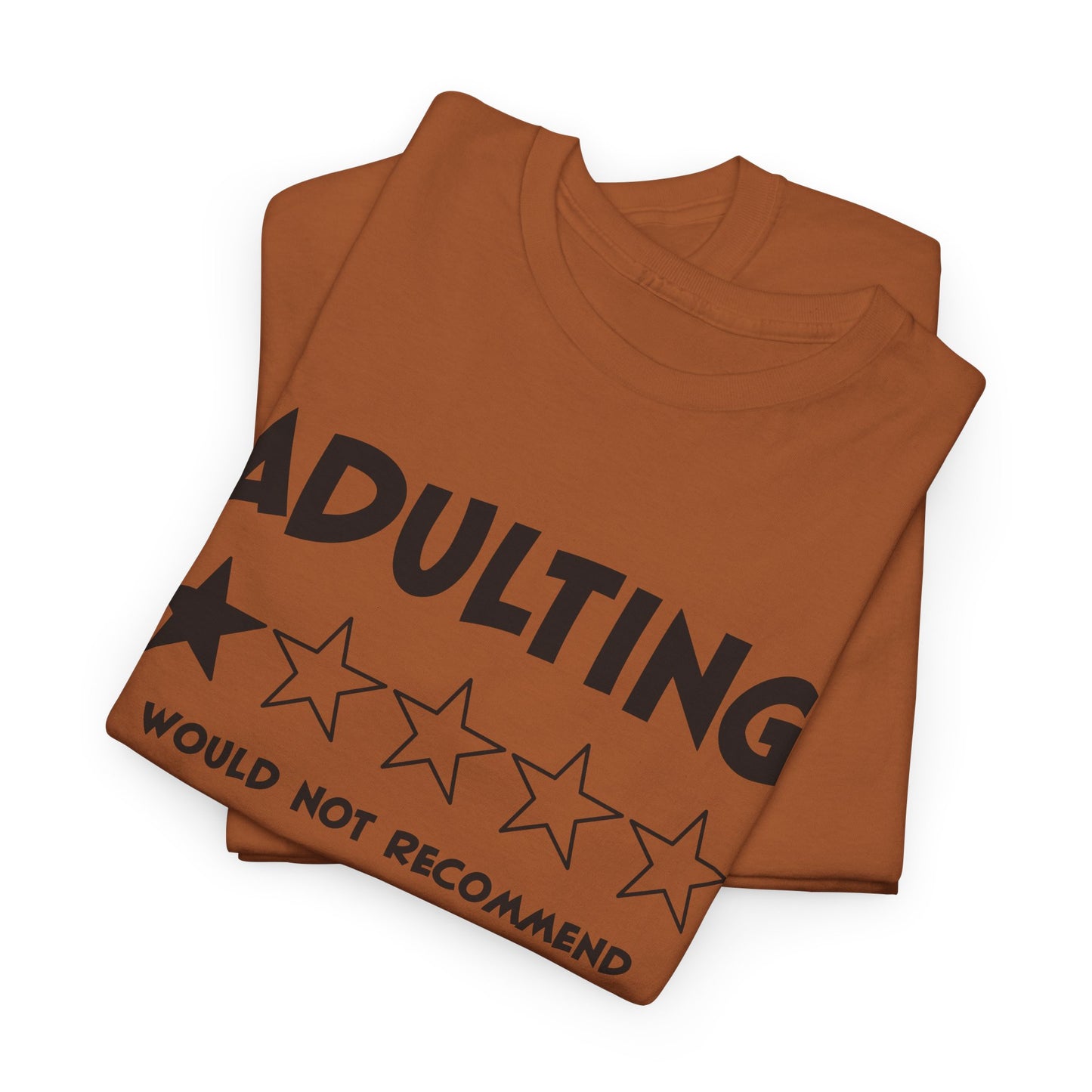 Adulting T-Shirt For One Star Review T Shirt For Funny Recommendation TShirt