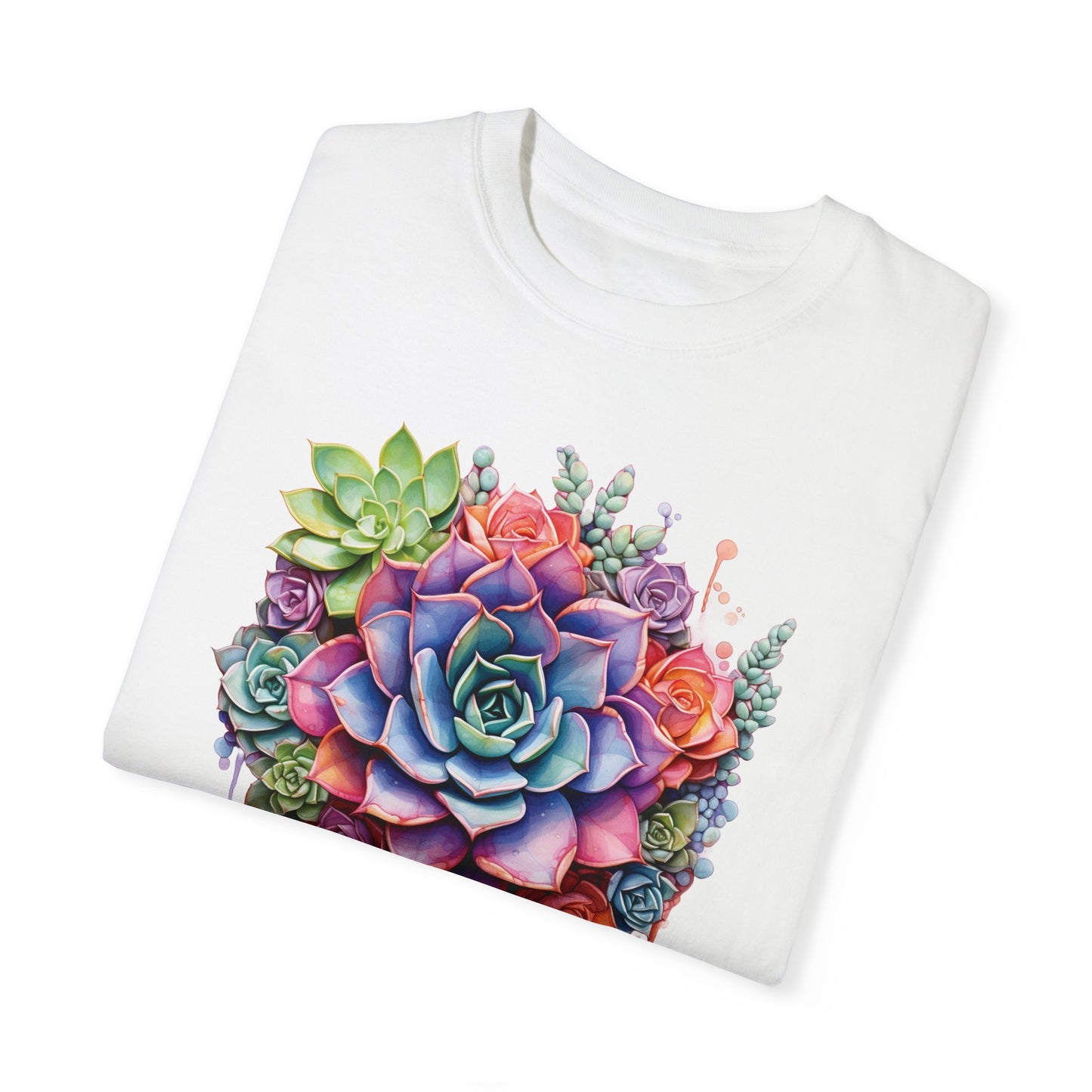 Succulent T-shirt For Cacti TShirt For Watercolor T Shirt For Plant Lovers Tee