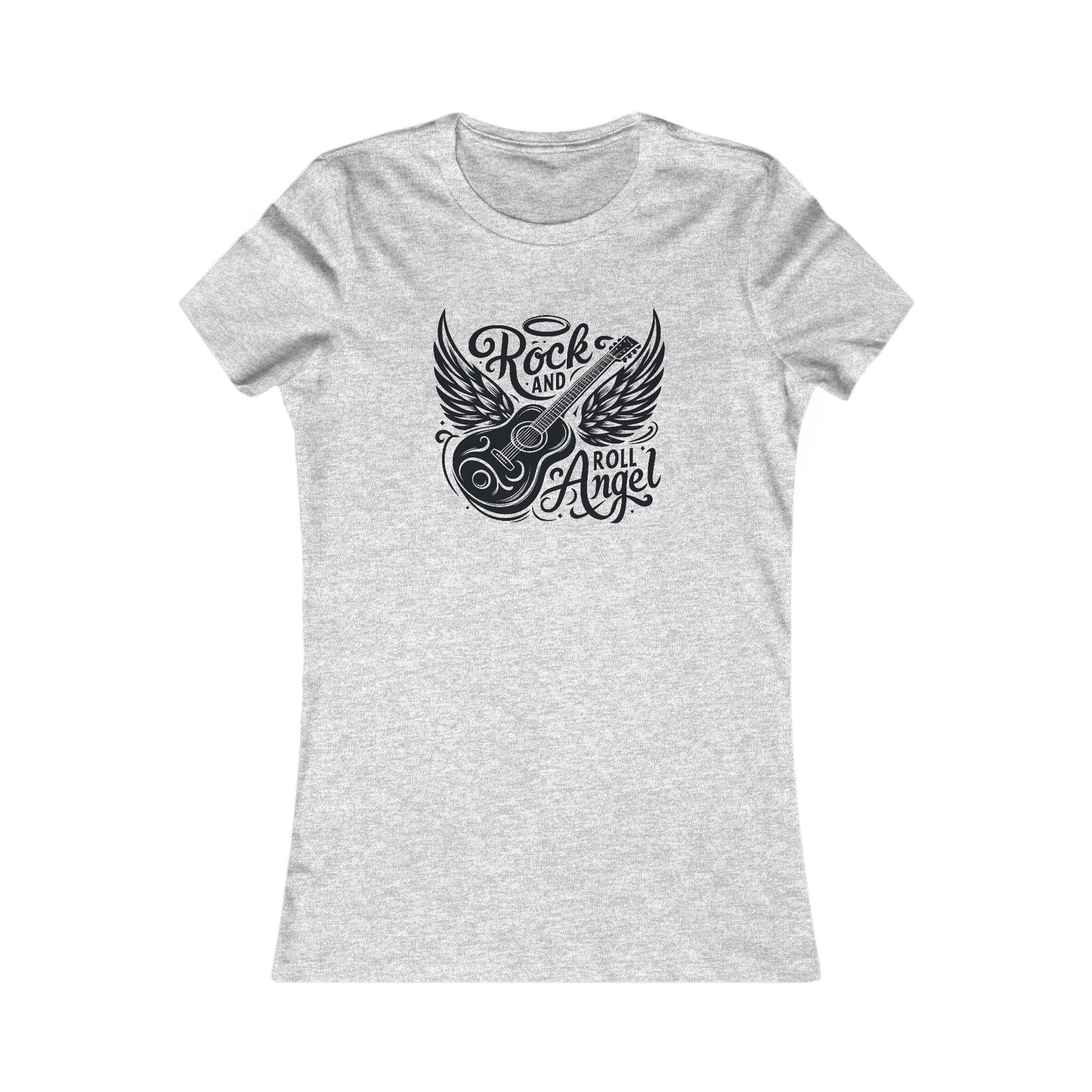 Angel T-Shirt For Rock And Roll T Shirt For Guitarist TShirt For Music Lover Gift