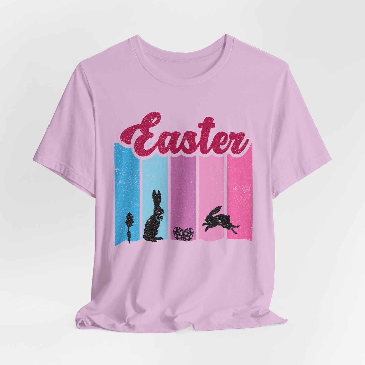 Bunny Scene T-Shirt For Easter Vibes T Shirt For Christian Holiday TShirt