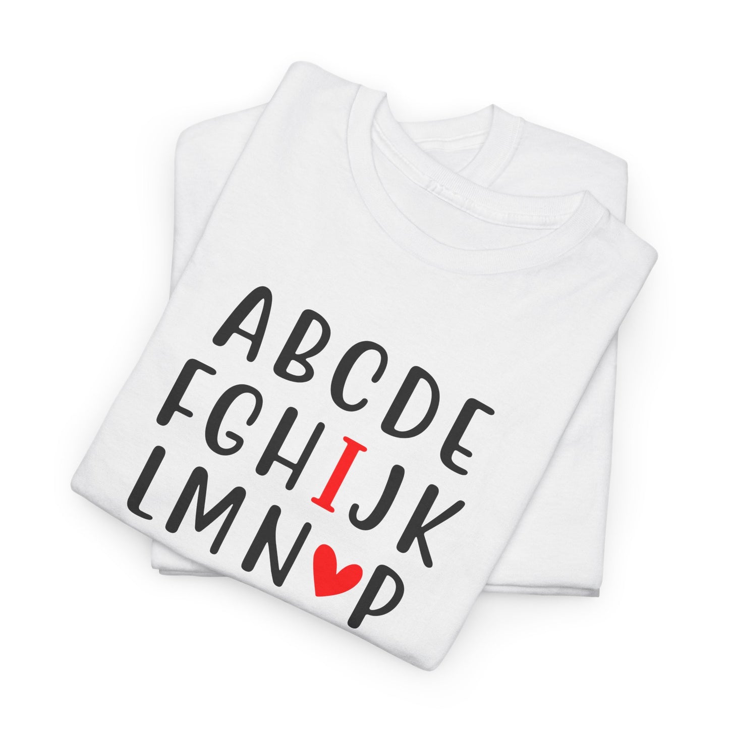 Alphabet Love T-Shirt For Valentine's Day T Shirt For Romance TShirt