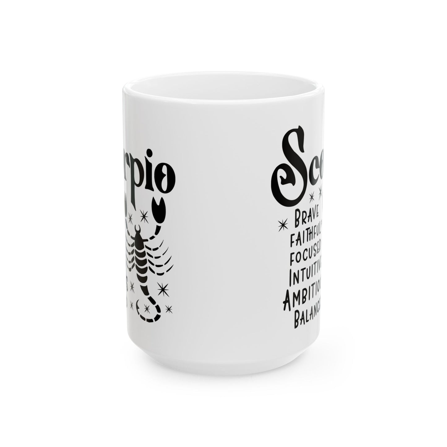 Scorpio Ceramic Mug For Zodiac Coffee Cup For Astrology Birthday Gift Idea