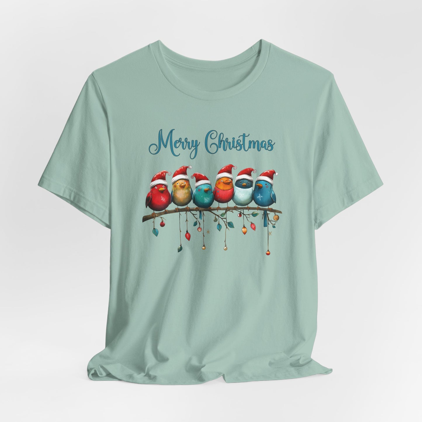 Holiday Birds T-Shirt For Christmas Finch T Shirt For Festive Feathered Friends TShirt