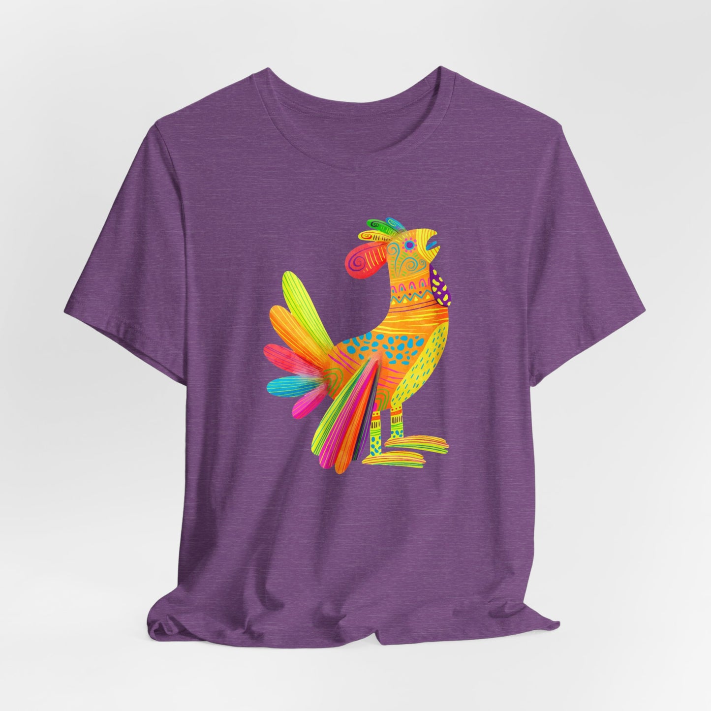 Mexican Folk Art T-Shirt For Watercolor Rooster T Shirt For Cinco de Mayo TShirt