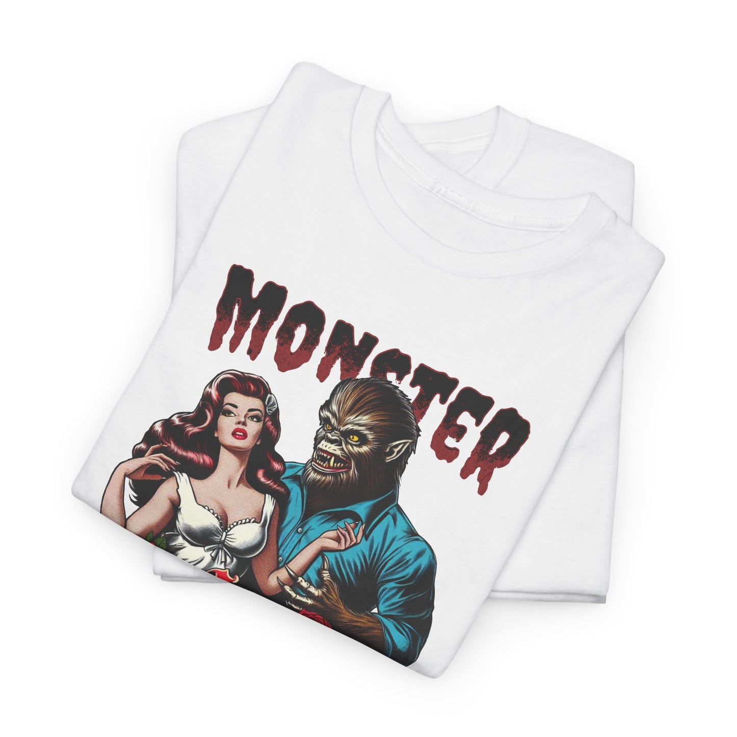 Monster Lover T-Shirt For Wolfman TShirt For Damsel In Distress T Shirt For Halloween Costume