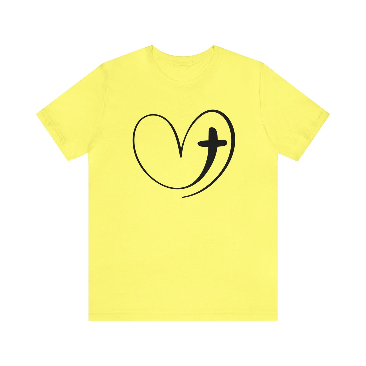 Heart T-Shirt For Easter TShirt For Christian Cross T Shirt