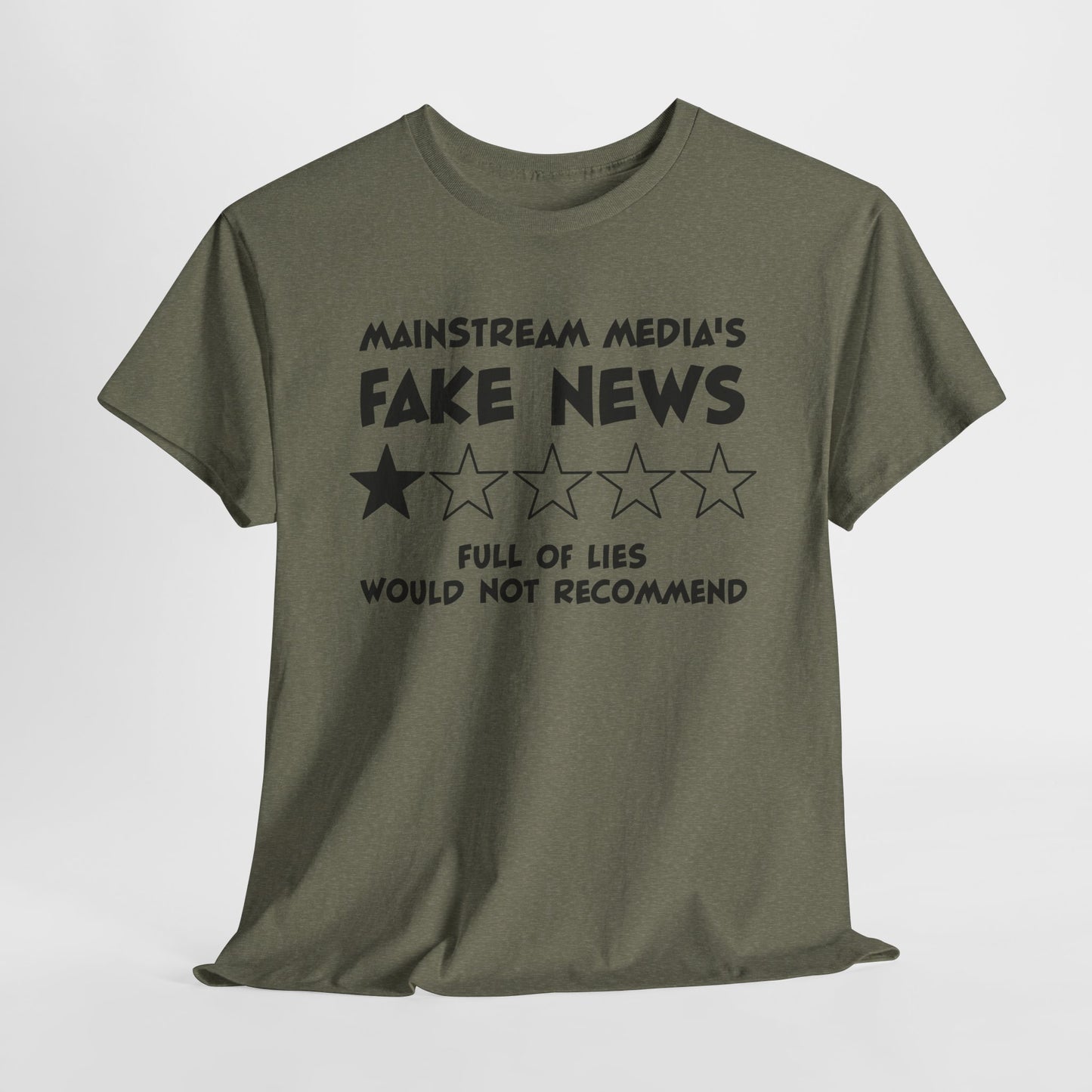 Fake News T-Shirt For Bad Reviews T Shirt For Media Lies TShirt