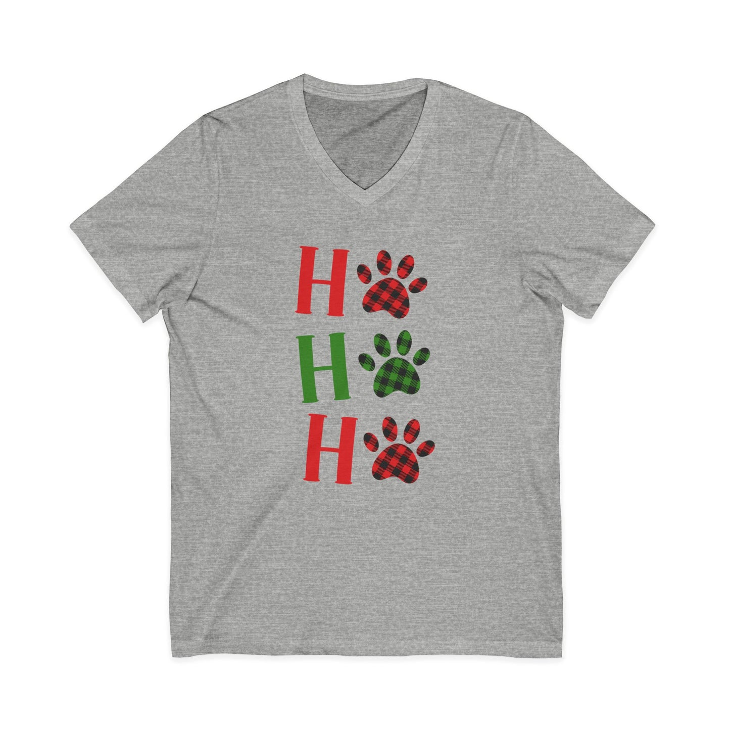 Ho Ho Ho Paw Print Christmas T-Shirt