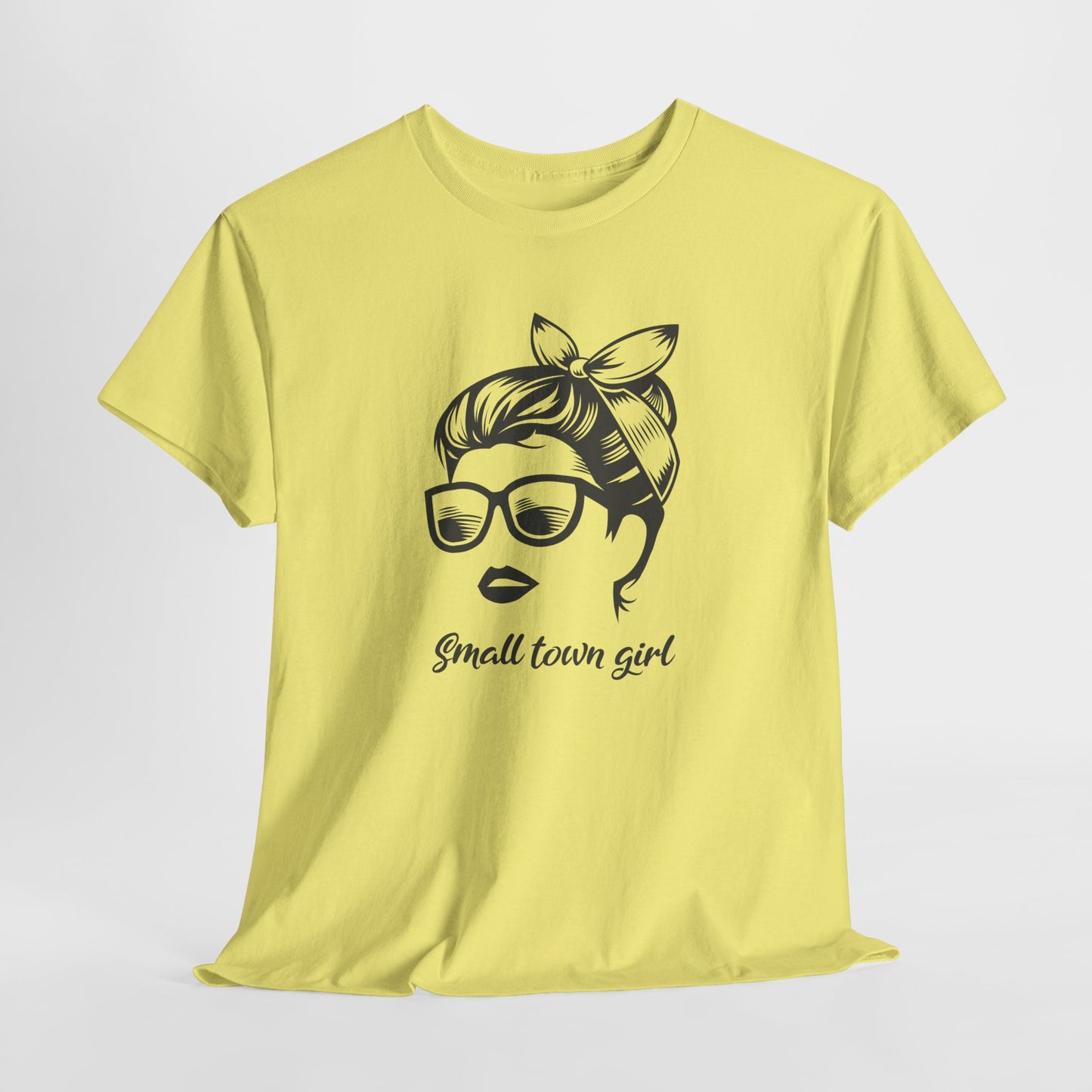 Small Town Girl T-Shirt For Fun Girl T Shirt For Messy Hair TShirt For Mom Gift