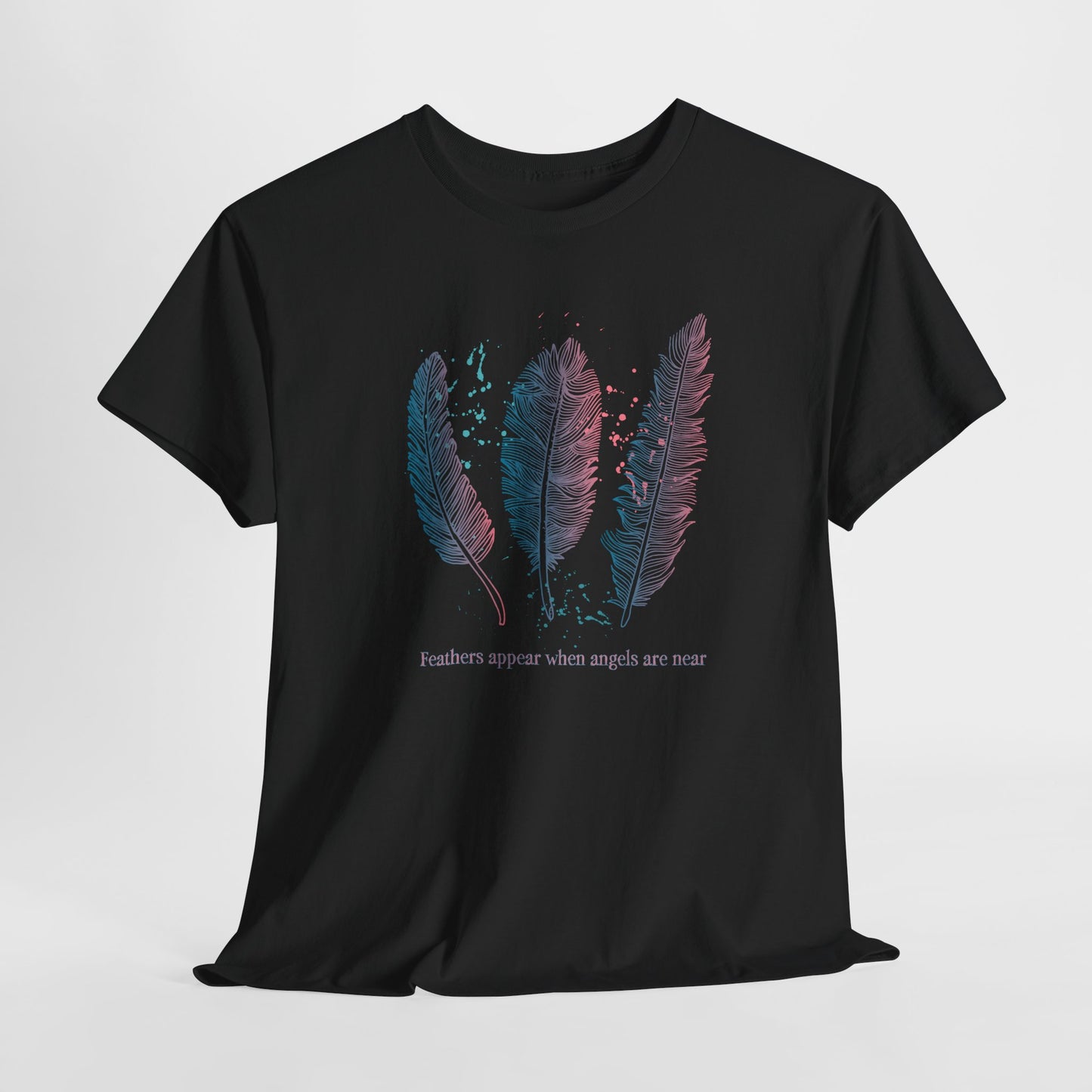 Angel T-Shirt For Sentimental TShirt For Thoughtful Shirt For Spiritual T-Shirt For Woman Shirt With Feathers Tee