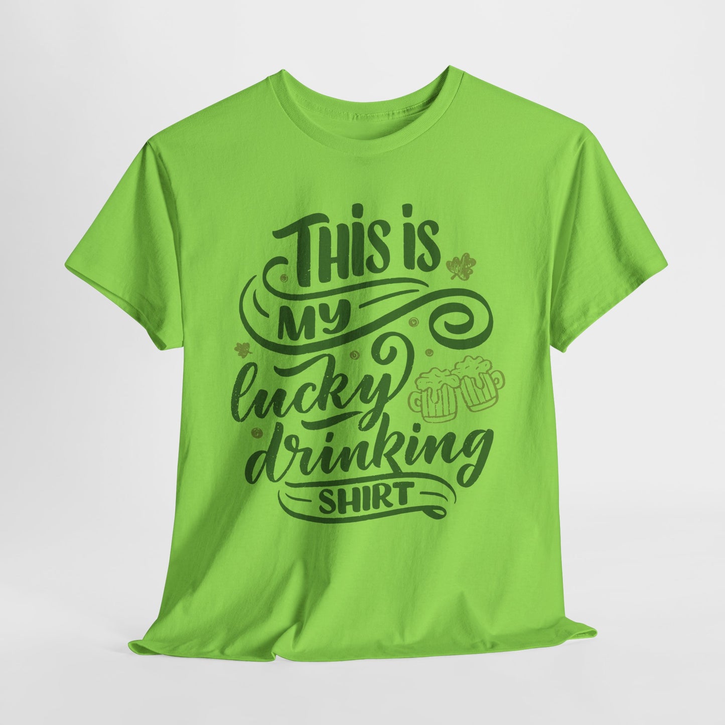 Lucky Drinking T-Shirt For St Patrick's Day TShirt For Irish Party T Shirt