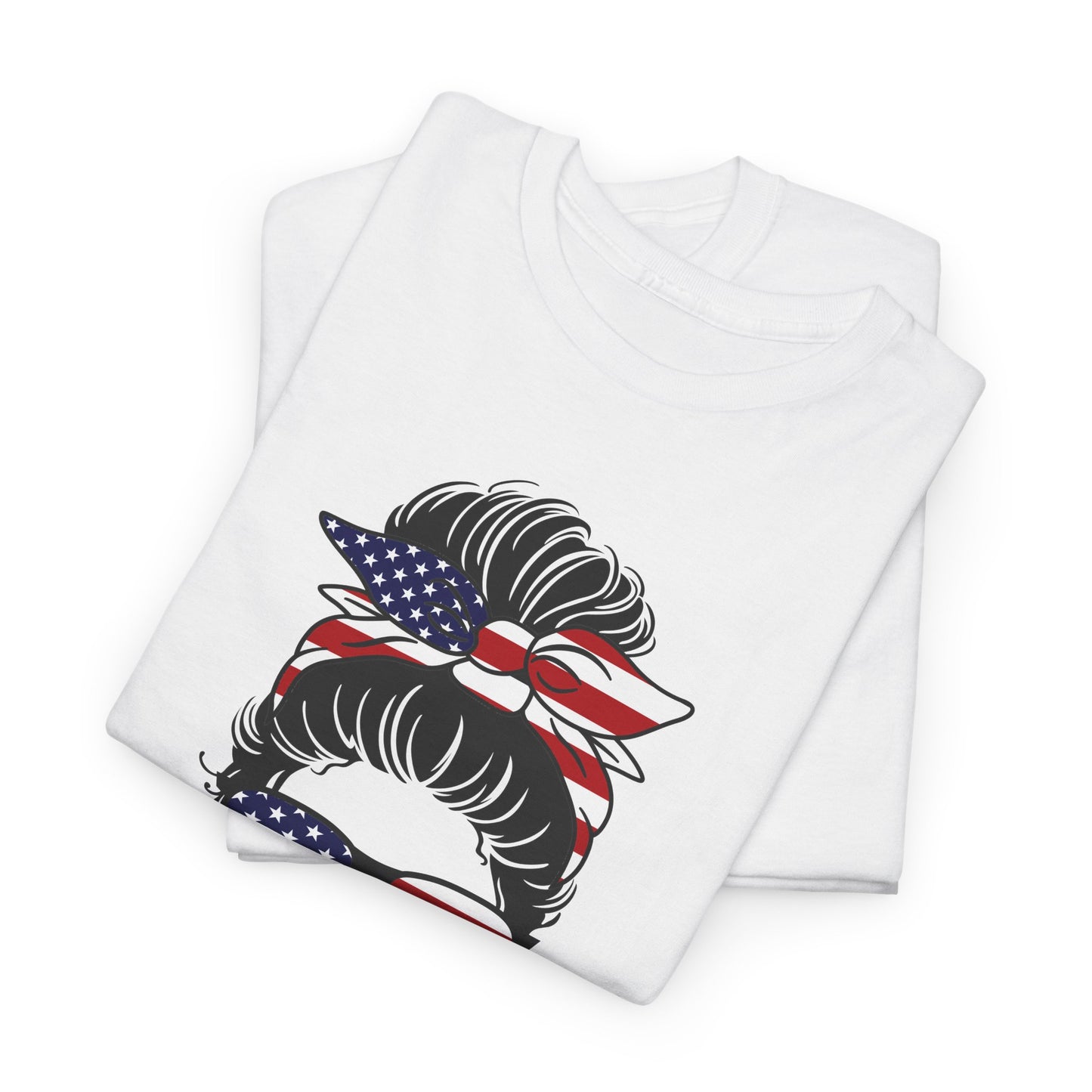 Trump Girl T-Shirt Conservative TShirt Patriotic Shirt For Conservative Women Messy Bun T Shirt Mother's Day Gift Conservative Gift Idea