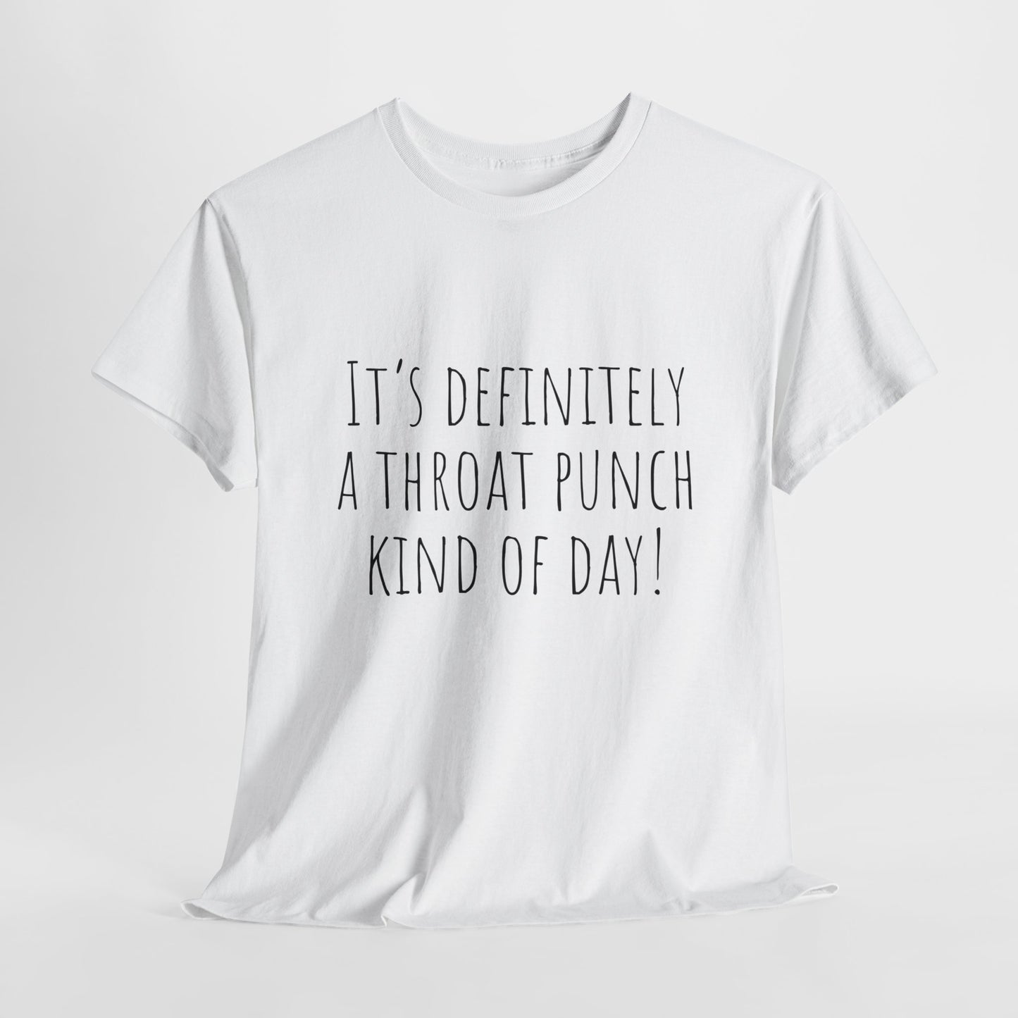 Sarcastic T-Shirt For Throat Punch T Shirt With Funny Saying TShirt For Satire TShirt Ironic Tee For Adult Comedy Shirt For Sarcastic Gift