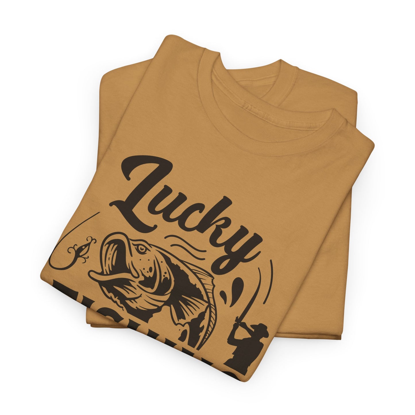 Lucky Fishing T-Shirt For Angler TShirt For Water Sport T Shirt