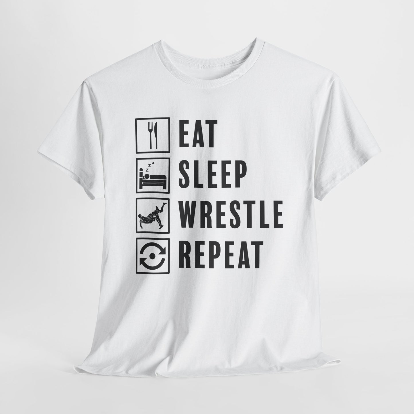 Wrestle Repeat T-Shirt For Takedown TShirt For Wrestling Match T Shirt