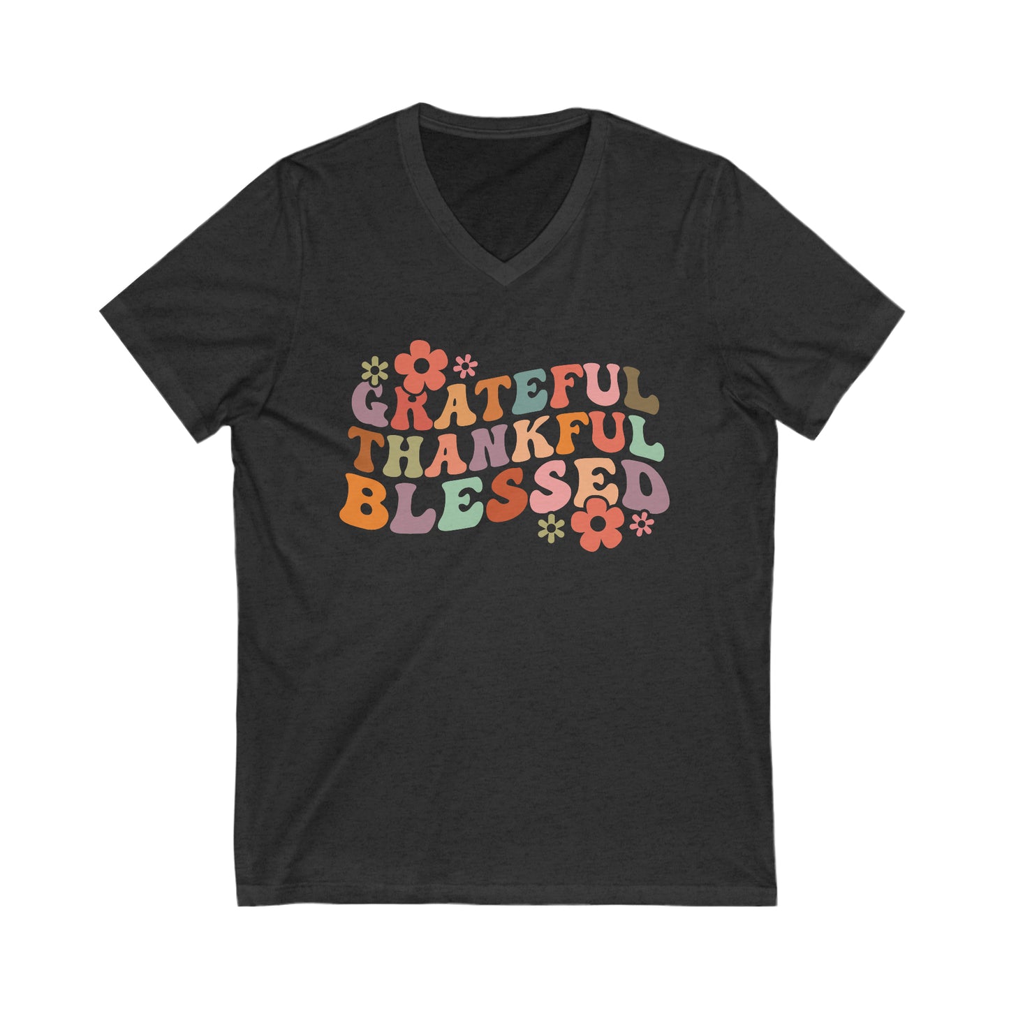 Retro Thanksgiving T-Shirt For Blessed T Shirt For Thankful TShirt For Grateful Tee For Turkey Day