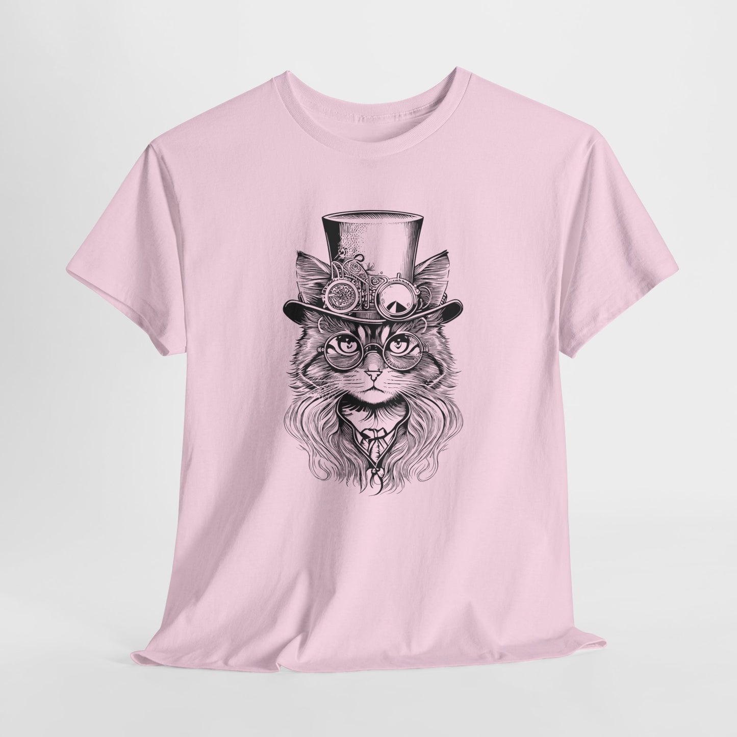 Steampunk Cat T-Shirt For Retro T Shirt For Science Fiction TShirt For Victorian Shirt For Wild West TShirt For Steam Punk Gift