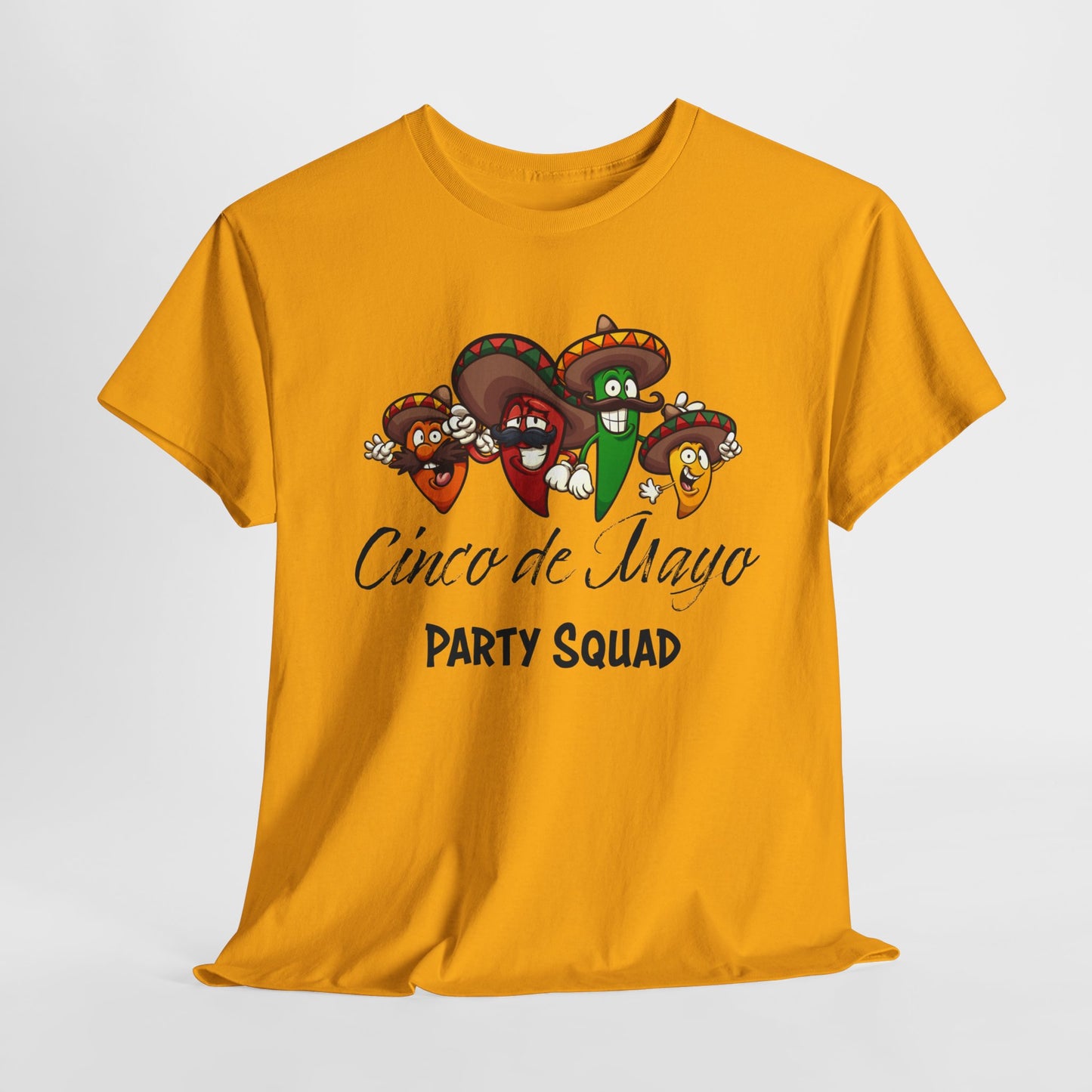 Party Squad T-Shirt for Cinco de Mayo T Shirt For Funny Fiesta Chilies Holiday TShirt